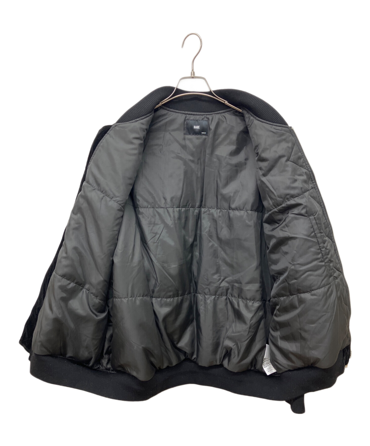 中古・古着通販】HARE (ハレ) シシュウスーベニアブルゾン ブラック