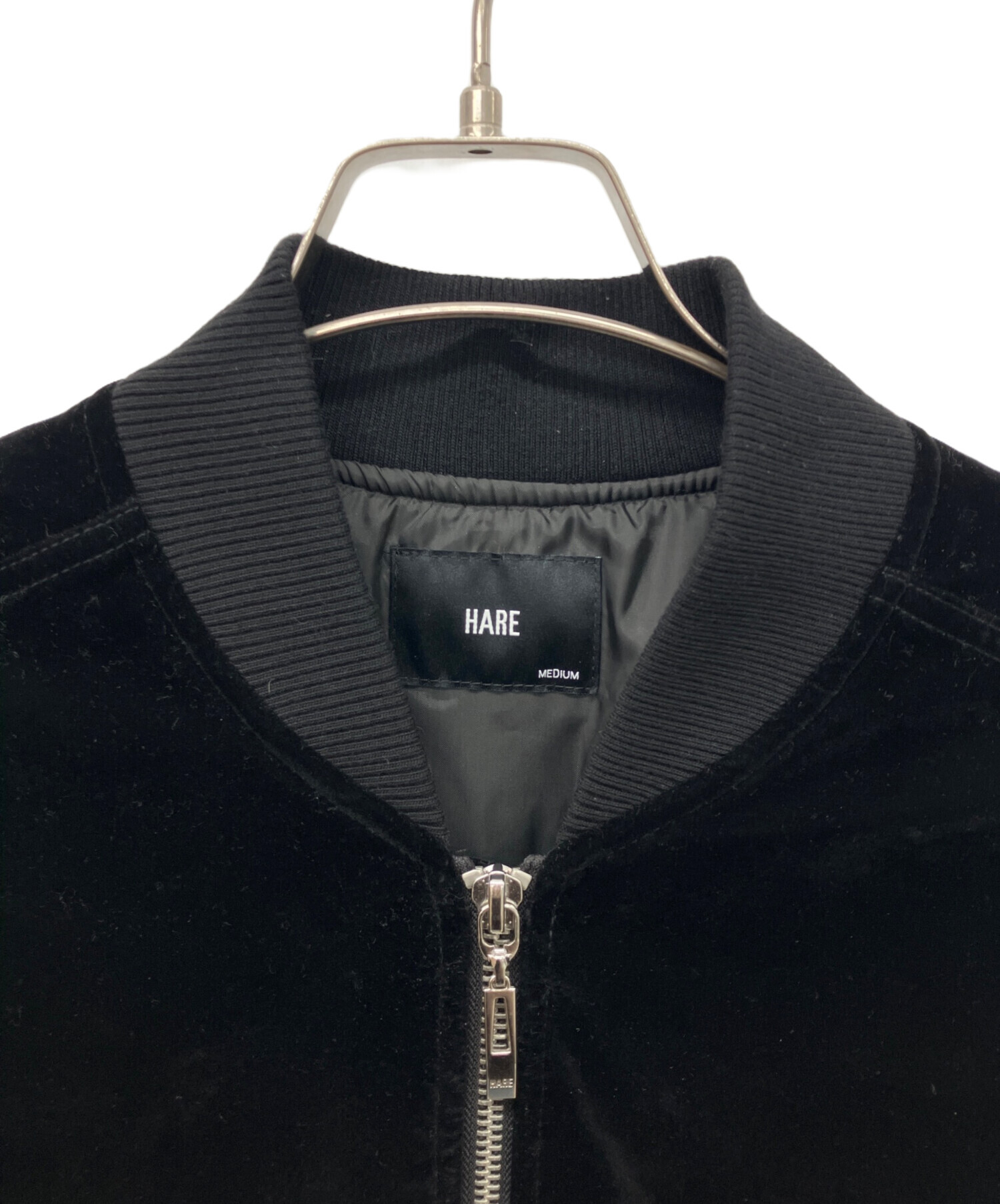 中古・古着通販】HARE (ハレ) シシュウスーベニアブルゾン ブラック