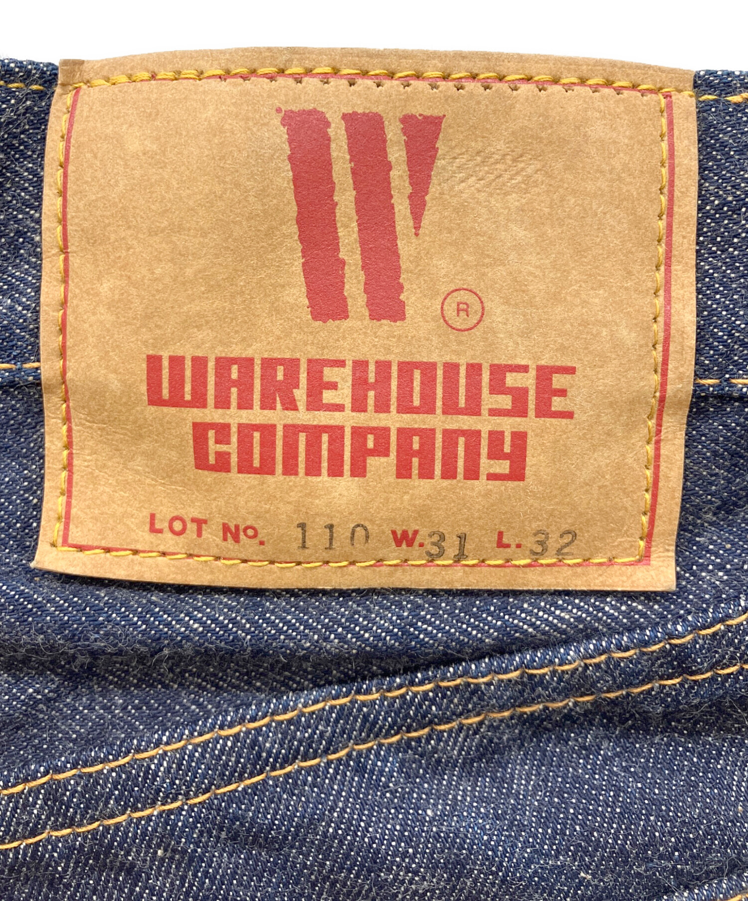 中古・古着通販】WAREHOUSE (ウエアハウス) 110セルビッジデニムパンツ