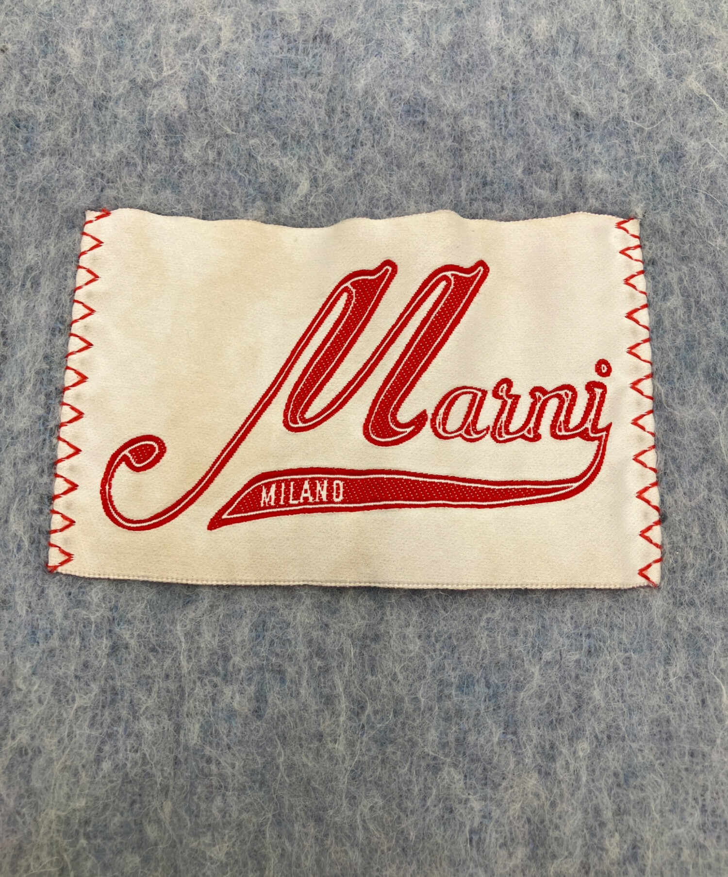 中古・古着通販】MARNI (マルニ) アルパカ フリンジ ロゴ マフラー
