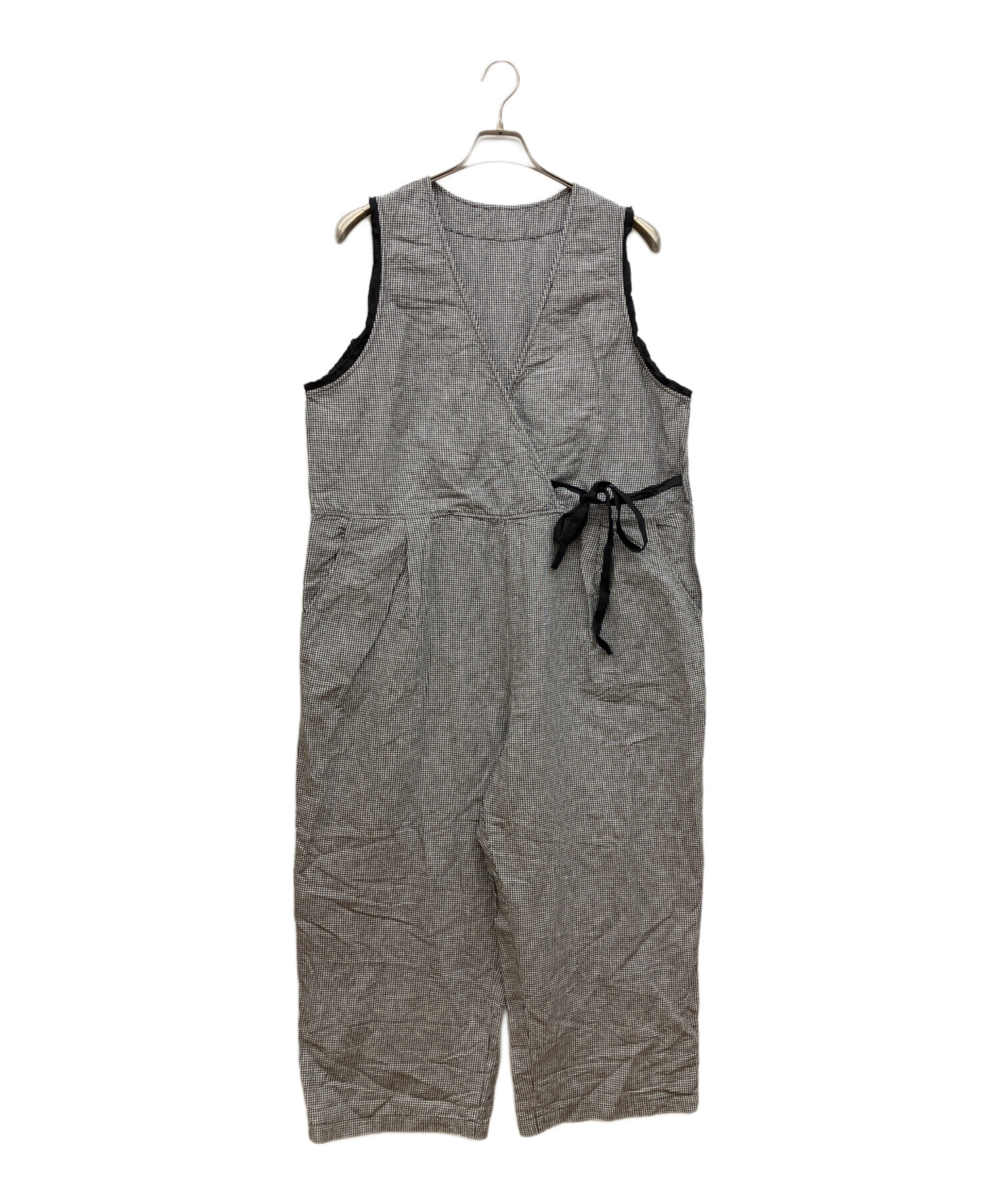 中古・古着通販】nest Robe (ネストローブ) ギンガムアシメサロペット 中古・古着通販】nest Robe (ネストローブ) ギンガムアシメサロペット