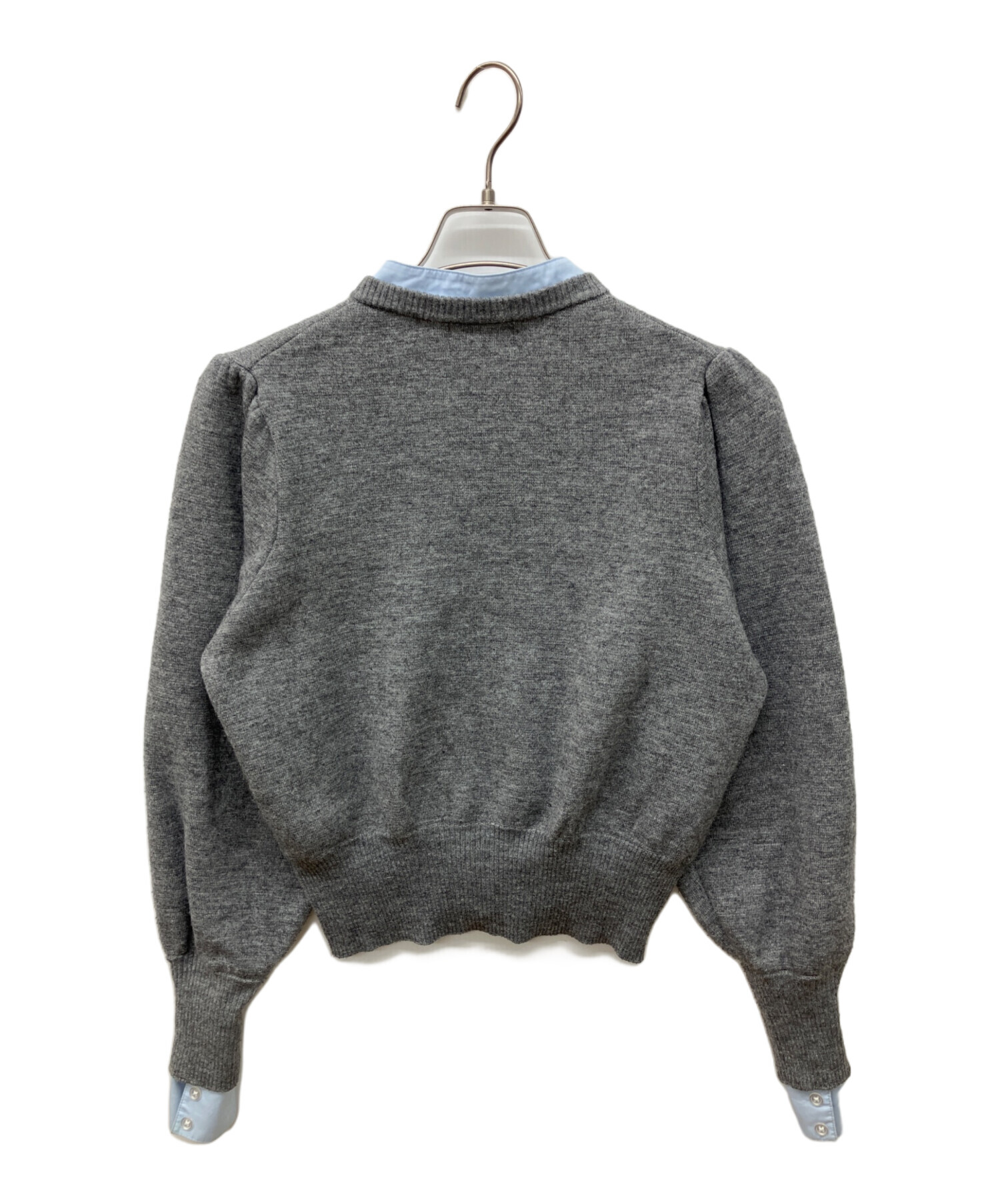 中古・古着通販】Bibiy. (ビビィ) SUSIE SHIRT KNIT GRAY シャツニット