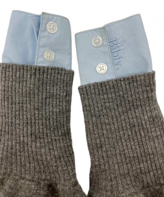 中古・古着通販】Bibiy. (ビビィ) SUSIE SHIRT KNIT GRAY シャツニット