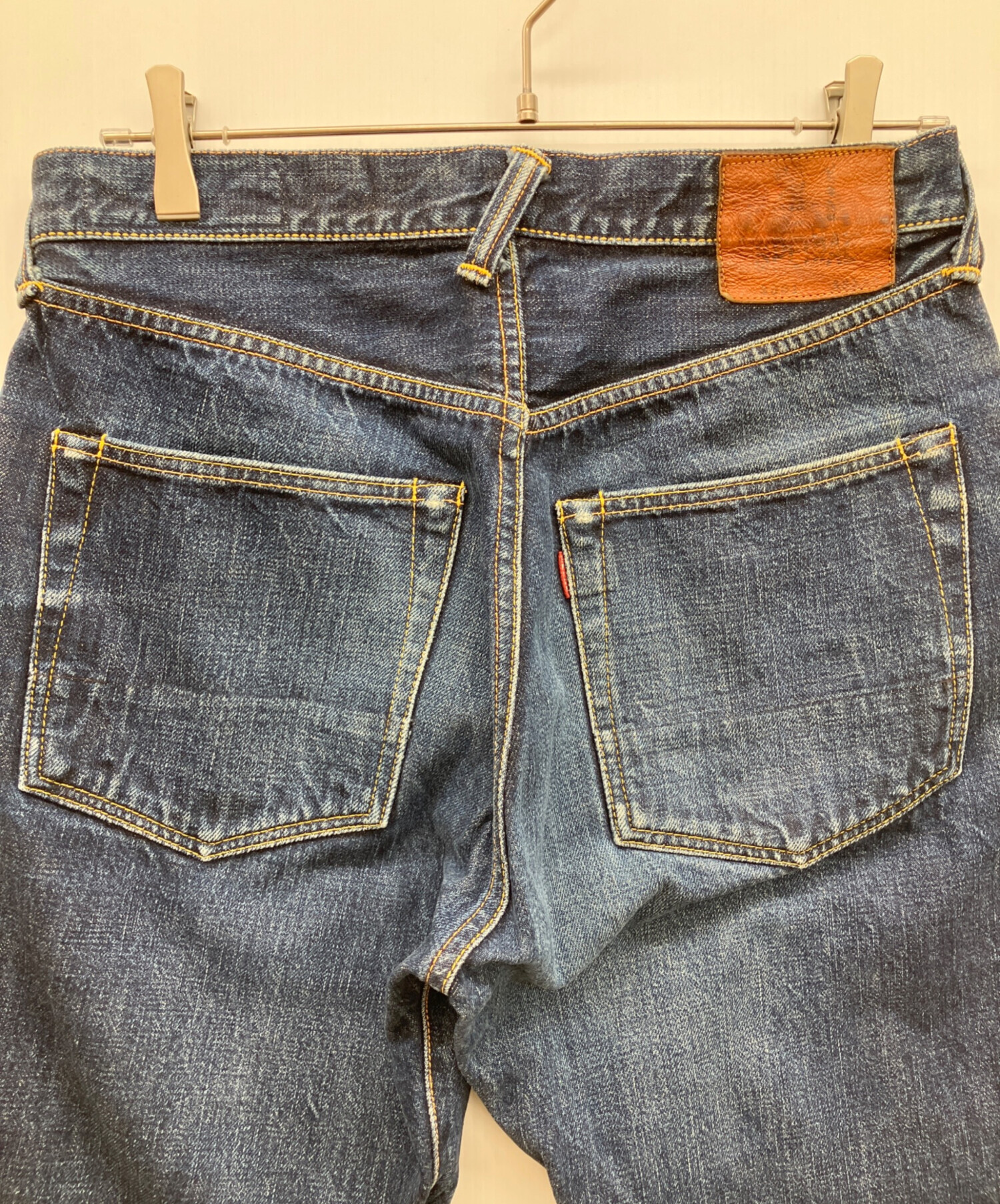 YAMANE ヤマネ Lot1986 デニム 35×33 実寸W45cm 中古・古着通販】YAMANE (ヤマネ) デニムパンツ インディゴ サイズ
