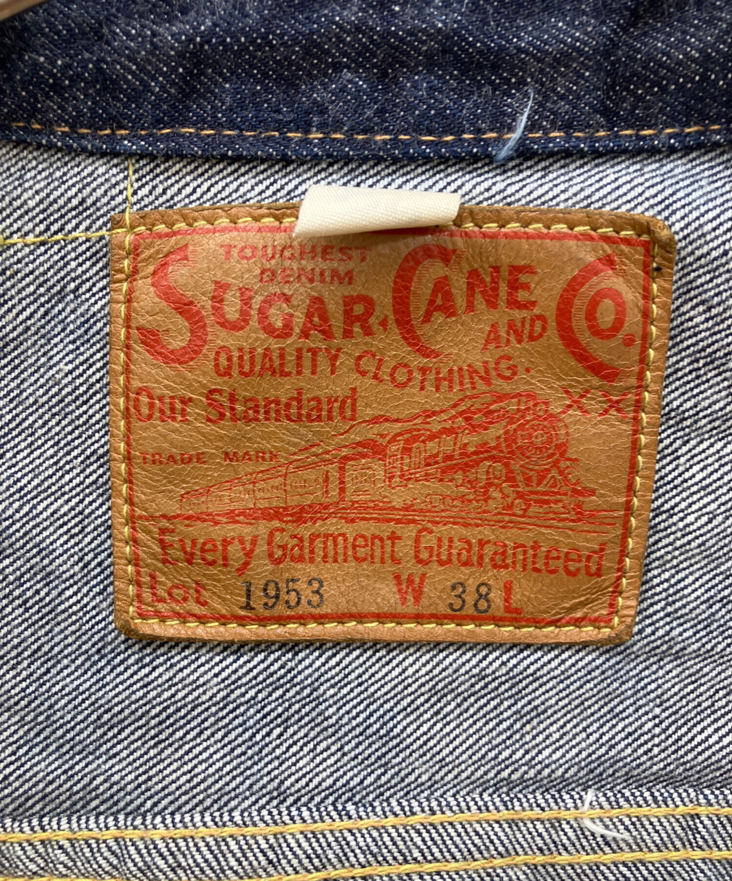 美品　Sugar Cane デニムジャケット 38サイズ SUGAR CANE◇デニムジャケット/38/デニム/インディゴ/532XX/90s/1st