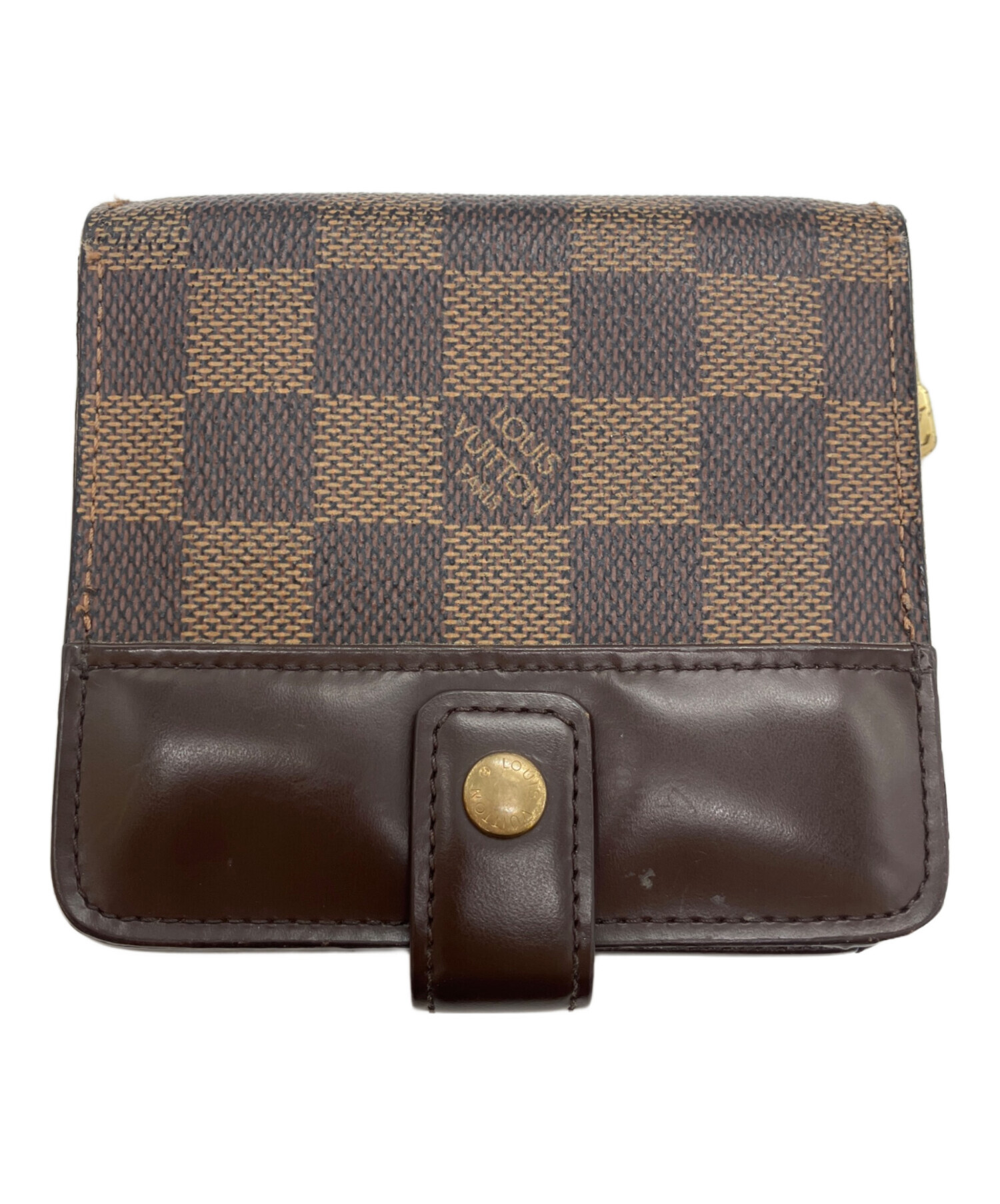LOUISVUITTON ルイヴィトン コンパクトジップ モノグラム 財布 LOUIS