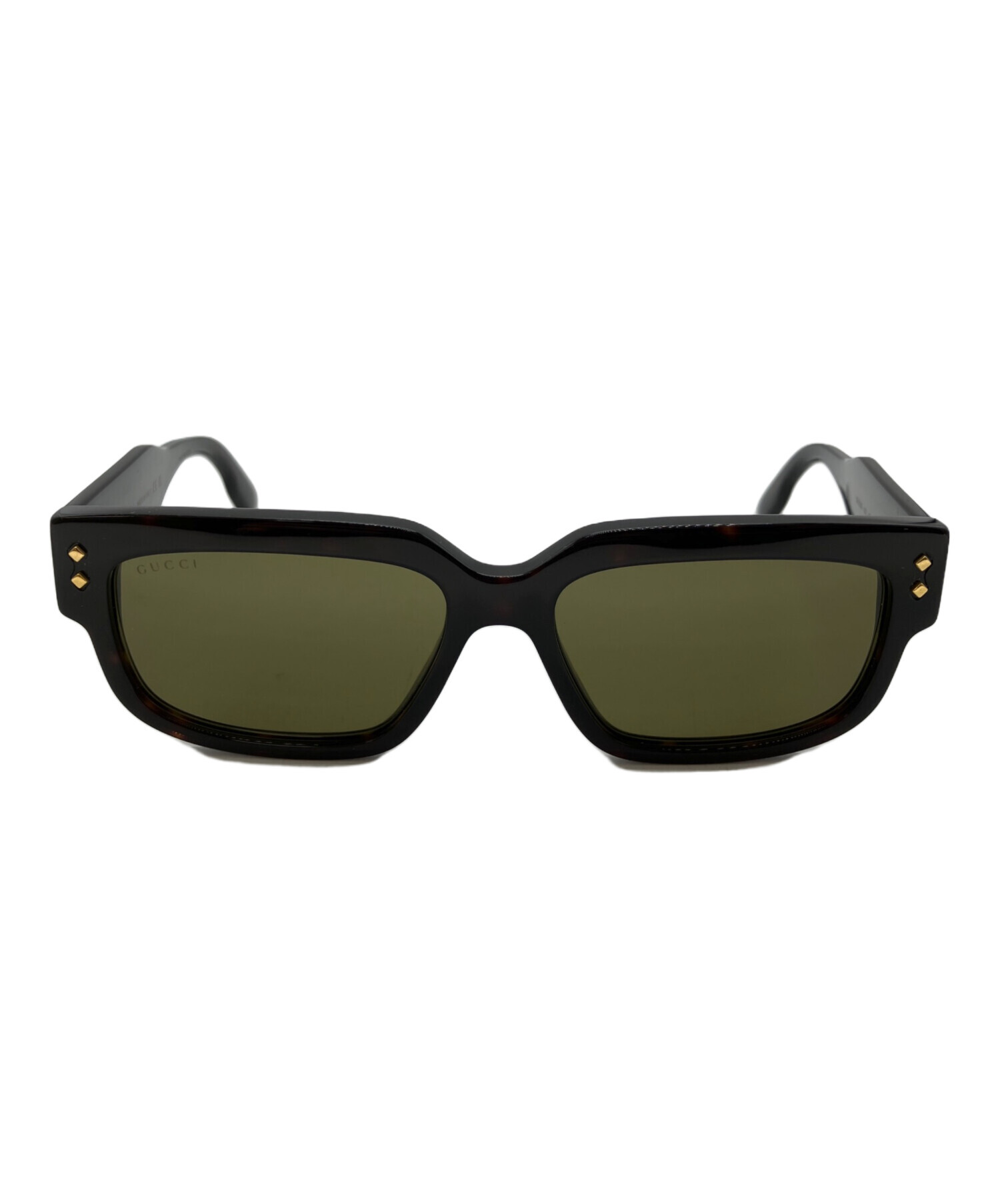 【中古】グッチ GUCCI GG0141SN セルフレーム スクエア サングラス ブラック【サイズ53□20】【レディース】 中古・古着通販】GUCCI (グッチ) スクエア型 セルフレーム フルリム