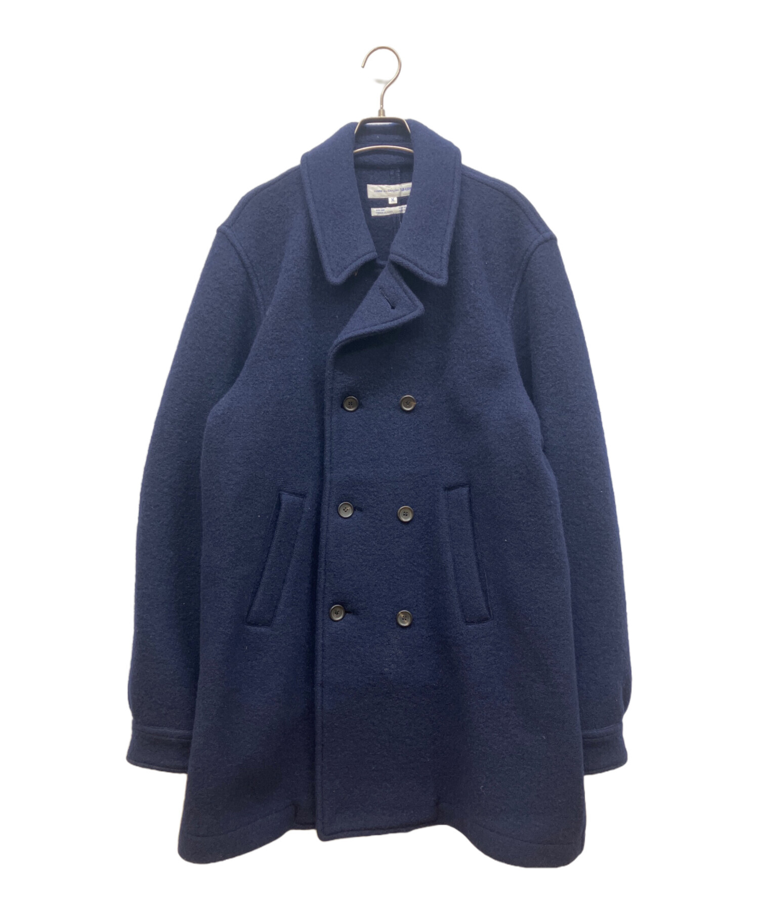 【COMPUTER】COMME des GARÇONS ネイビー コート 中古・古着通販】COMME des GARCONS SHIRT (コムデギャルソンシャツ) P