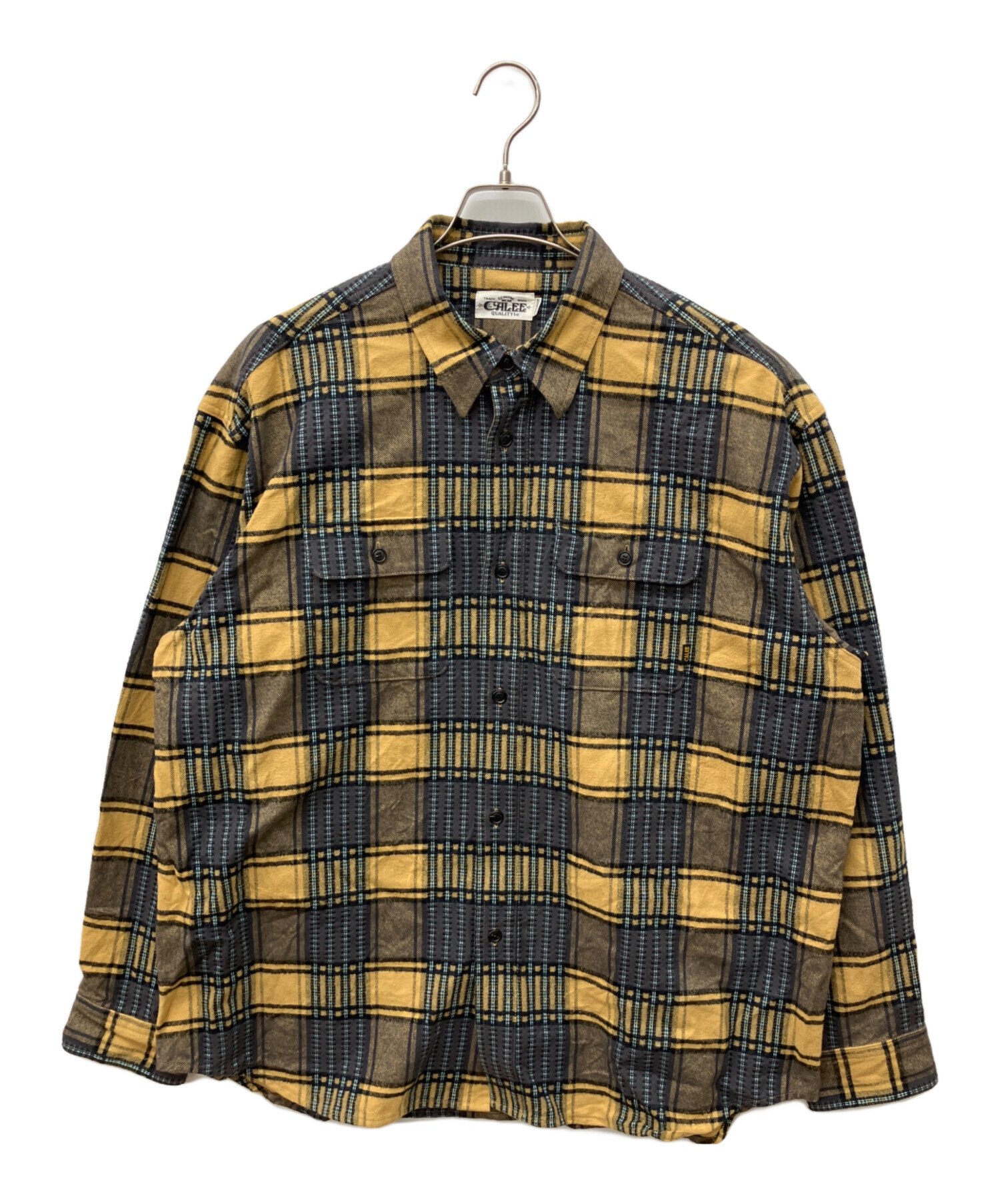 中古・古着通販】CALEE (キャリー) 長袖シャツ オレンジ サイズ:XXL