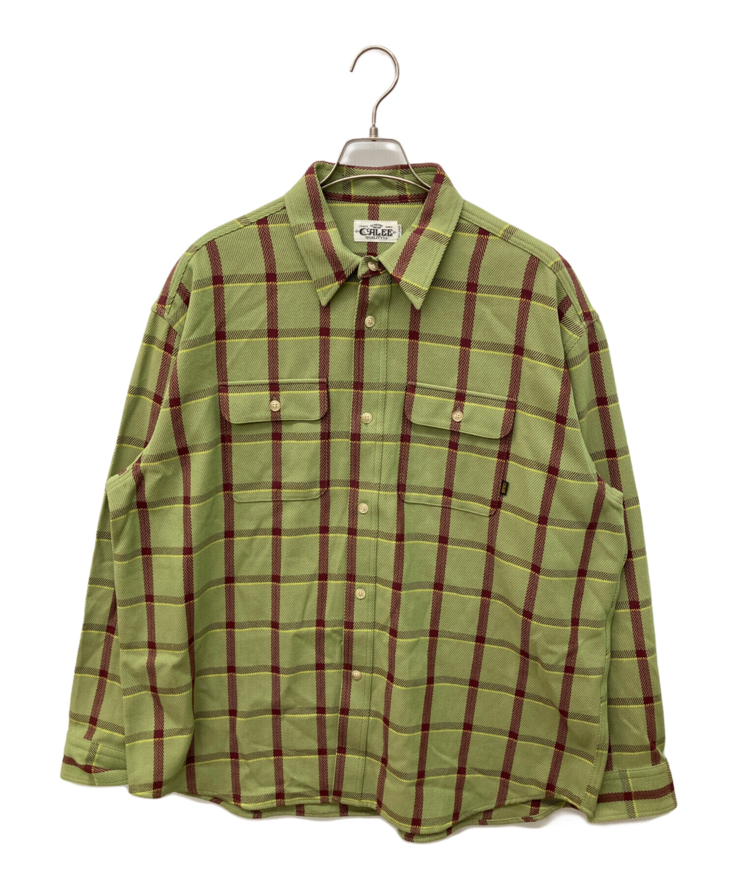 calee長袖シャツ XL 中古・古着通販】CALEE (キャリー) 長袖シャツ グリーン サイズ:XXL