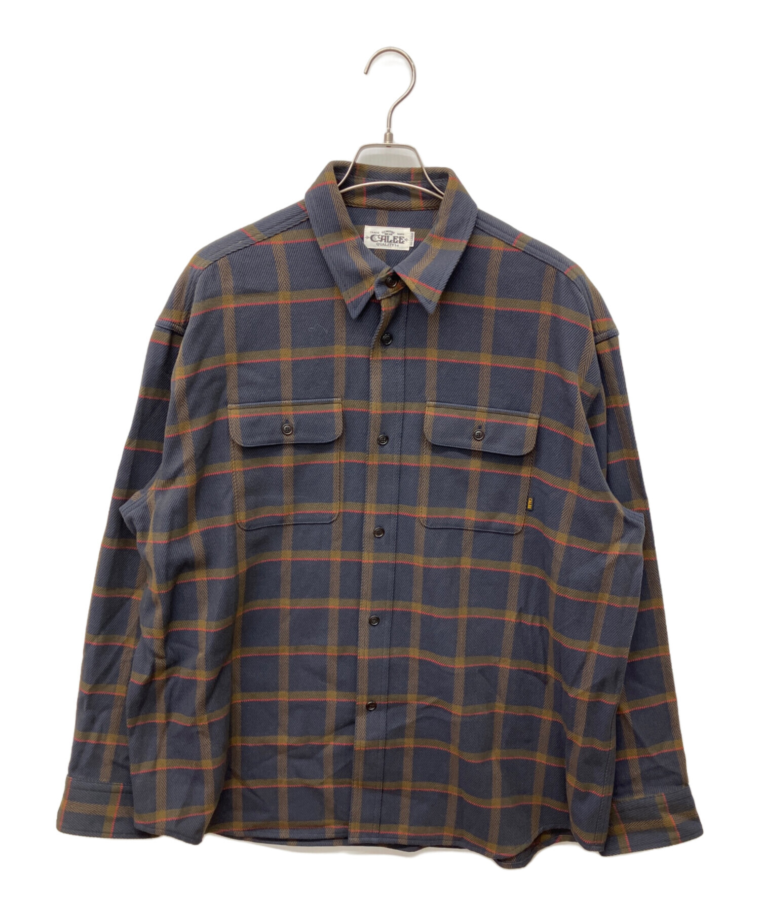 calee長袖シャツ XL 中古・古着通販】CALEE (キャリー) 長袖シャツ ネイビー サイズ:XXL