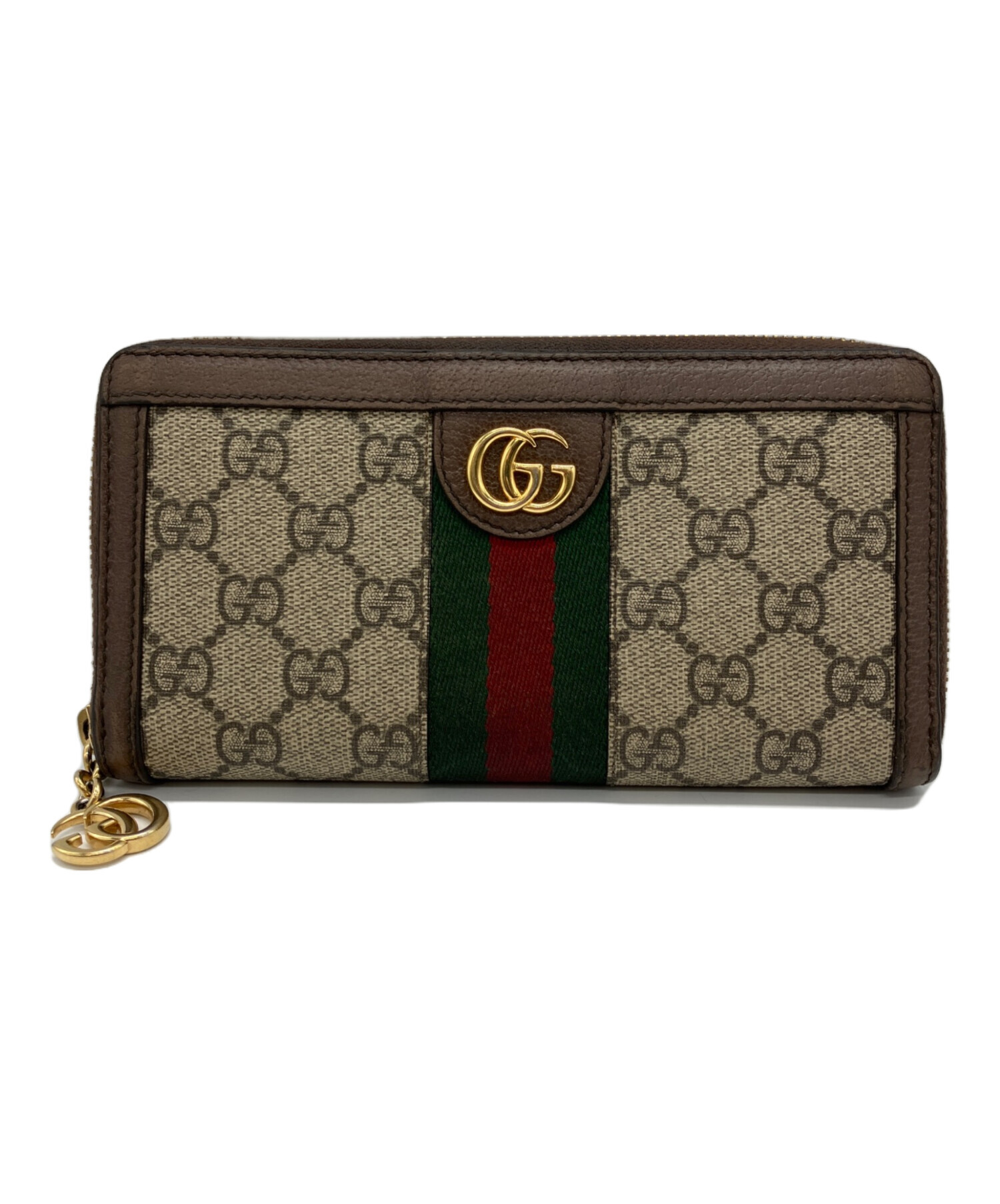 GUCCI グッチ/オフィディアラウンドジップ/523154/525***/グッチ/Aランク/93【中古】 GUCCI（グッチ） GUCCI GGフローラ オフィディア 523154 ラウンド