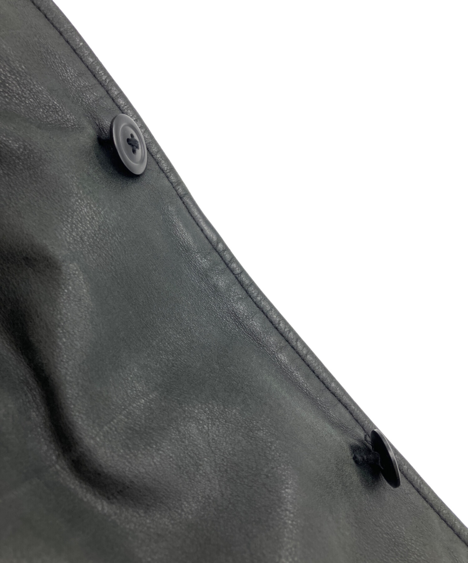 中古・古着通販】GAP (ギャップ) 00's レザーコート ブラック サイズ