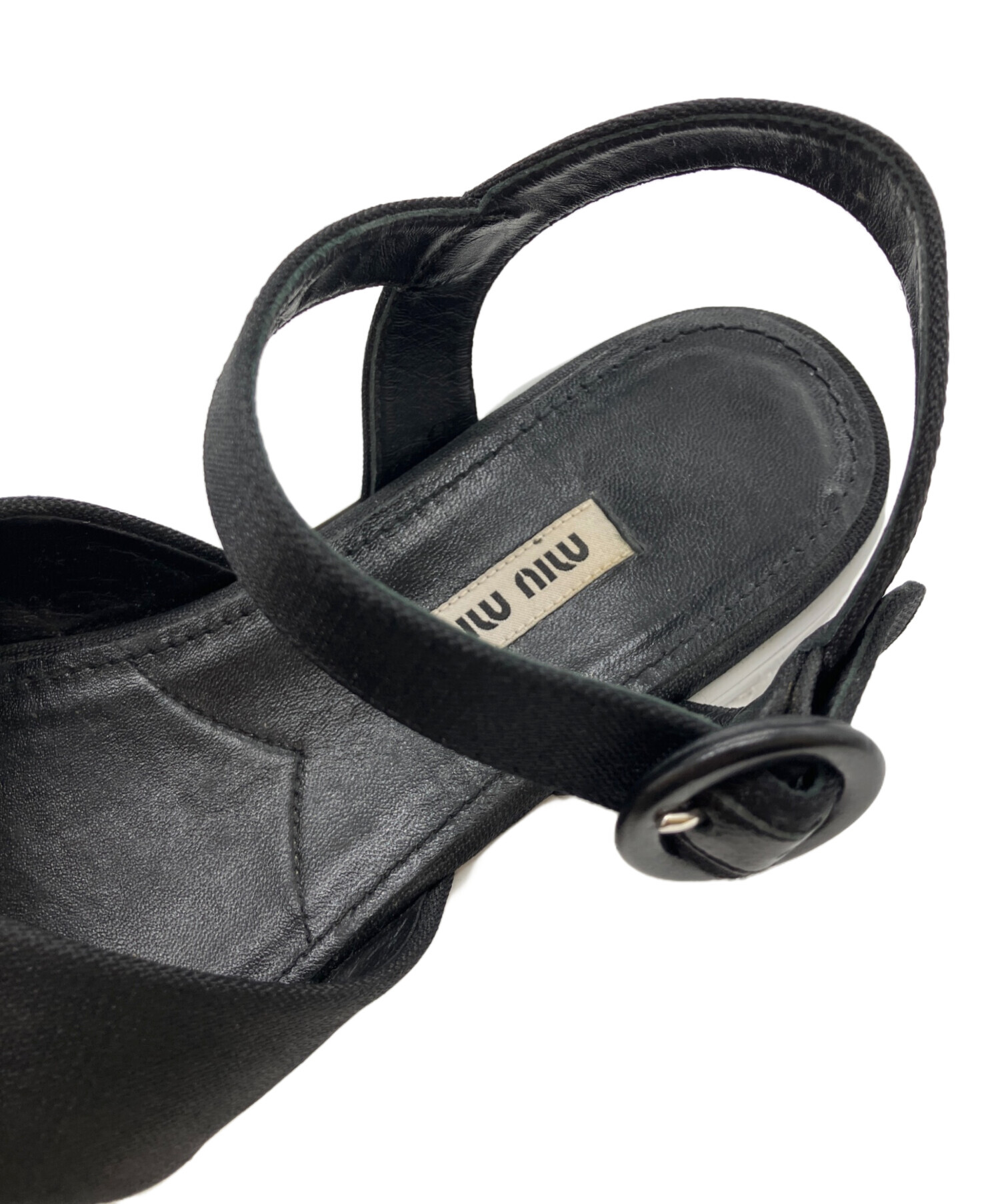 中古・古着通販】MIU MIU (ミュウミュウ) プラットフォームサンダル