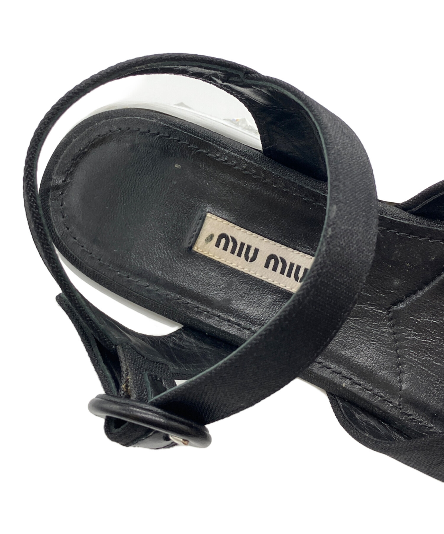 中古・古着通販】MIU MIU (ミュウミュウ) プラットフォームサンダル