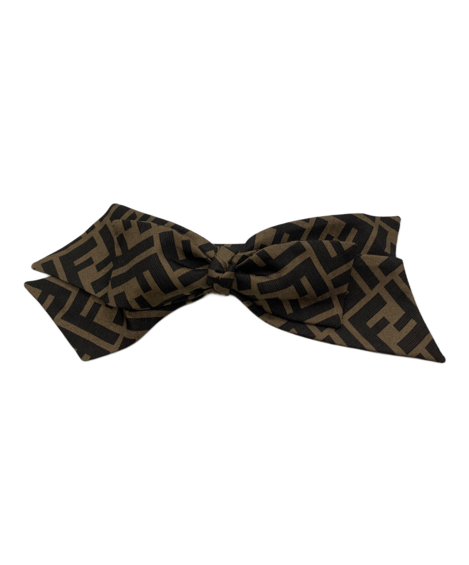 中古・古着通販】FENDI (フェンディ) ブラウンツイル ヘアクリップ