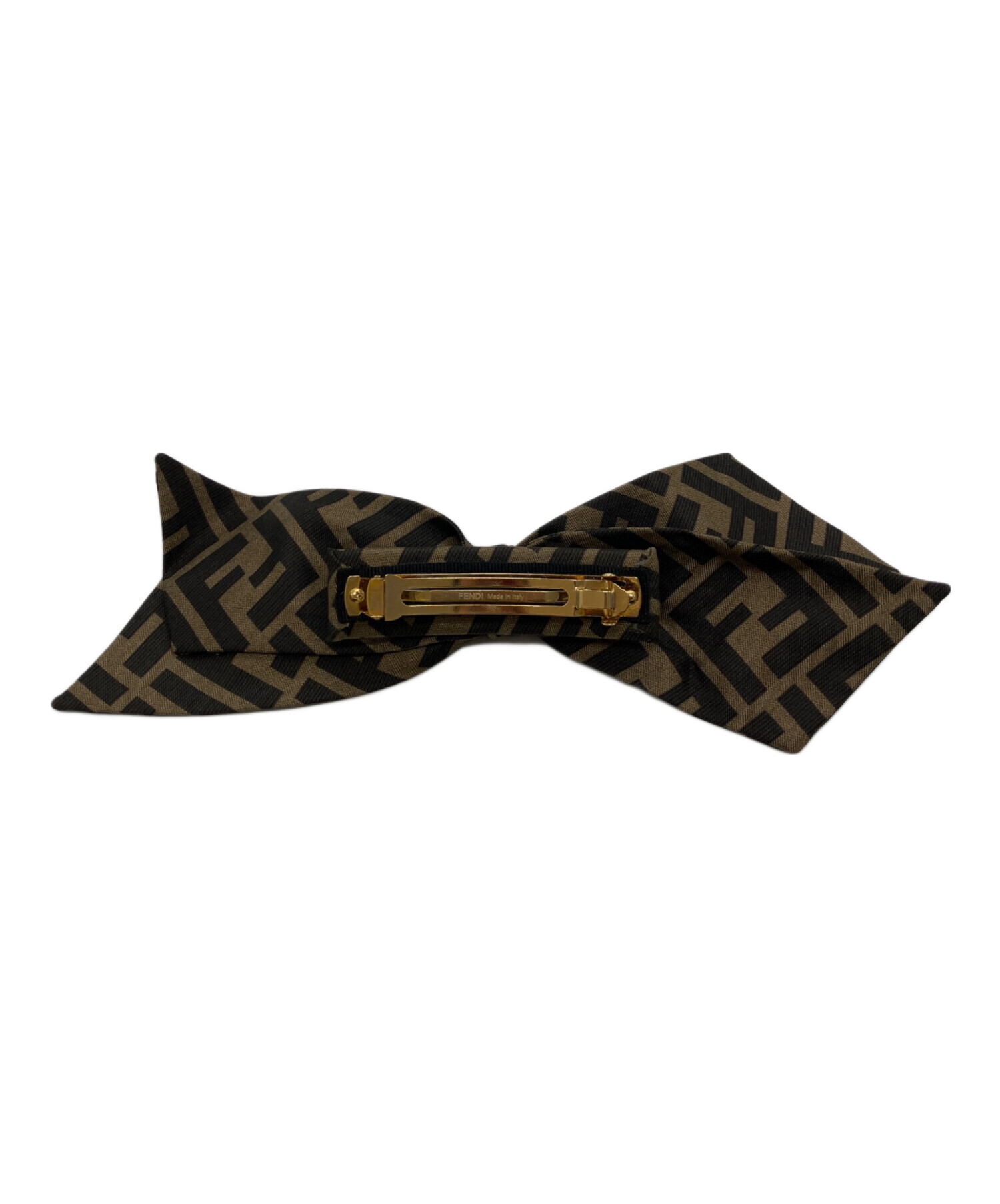 中古・古着通販】FENDI (フェンディ) ブラウンツイル ヘアクリップ