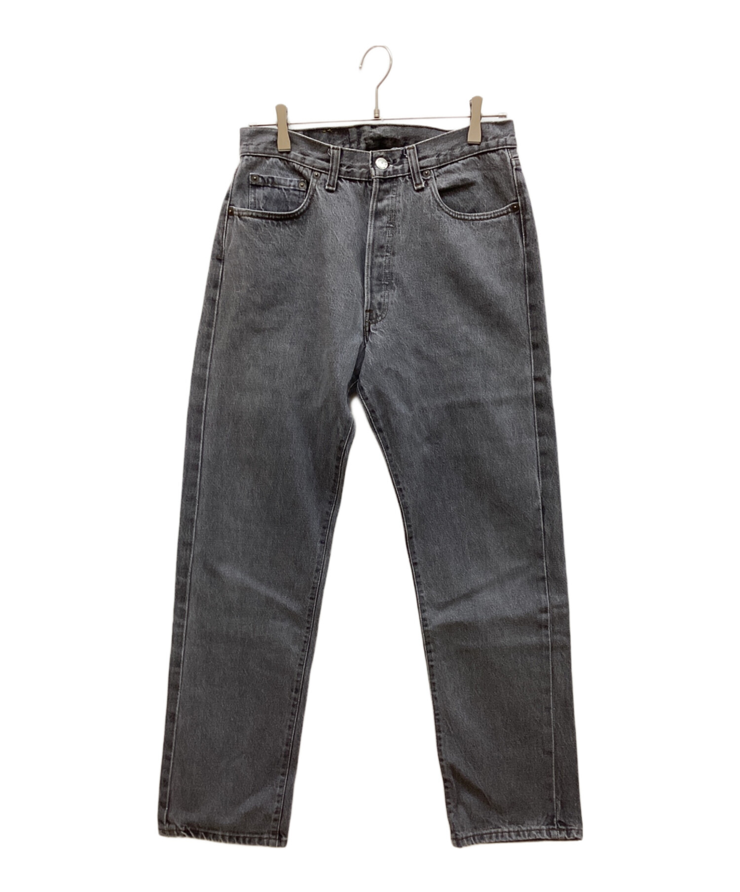 中古・古着通販】LEVI'S (リーバイス) 先染めブラックデニムパンツ