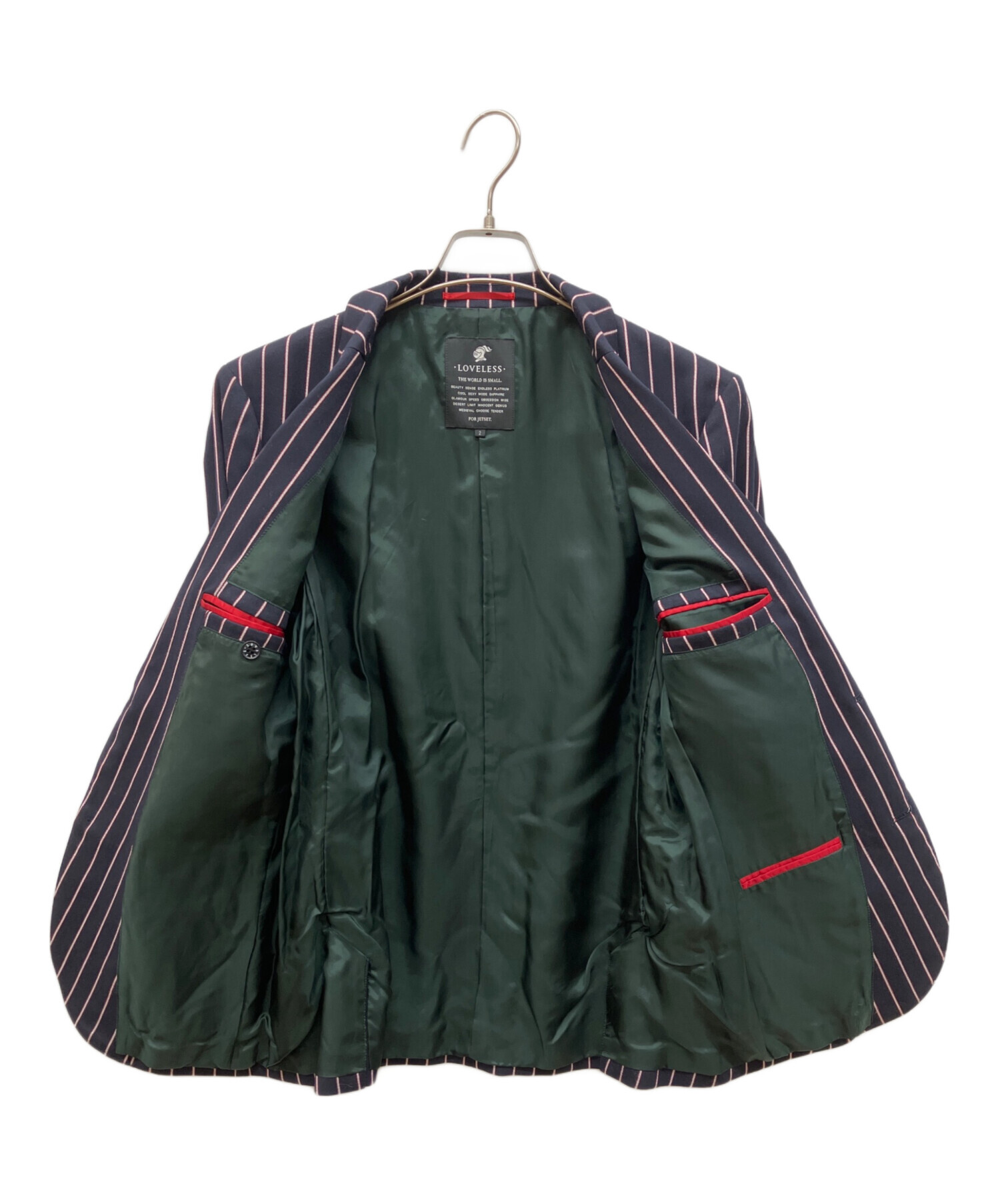 中古・古着通販】LOVELESS (ラブレス) セットアップスーツ ネイビー