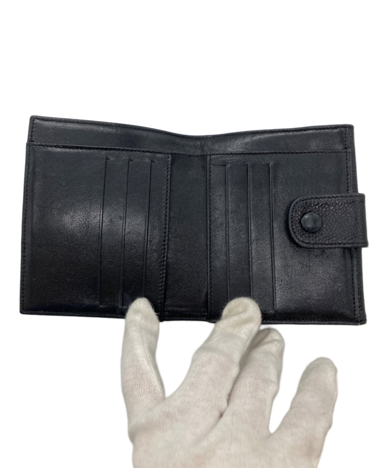 中古・古着通販】CHANEL (シャネル) ココマークWホック財布 キャビア
