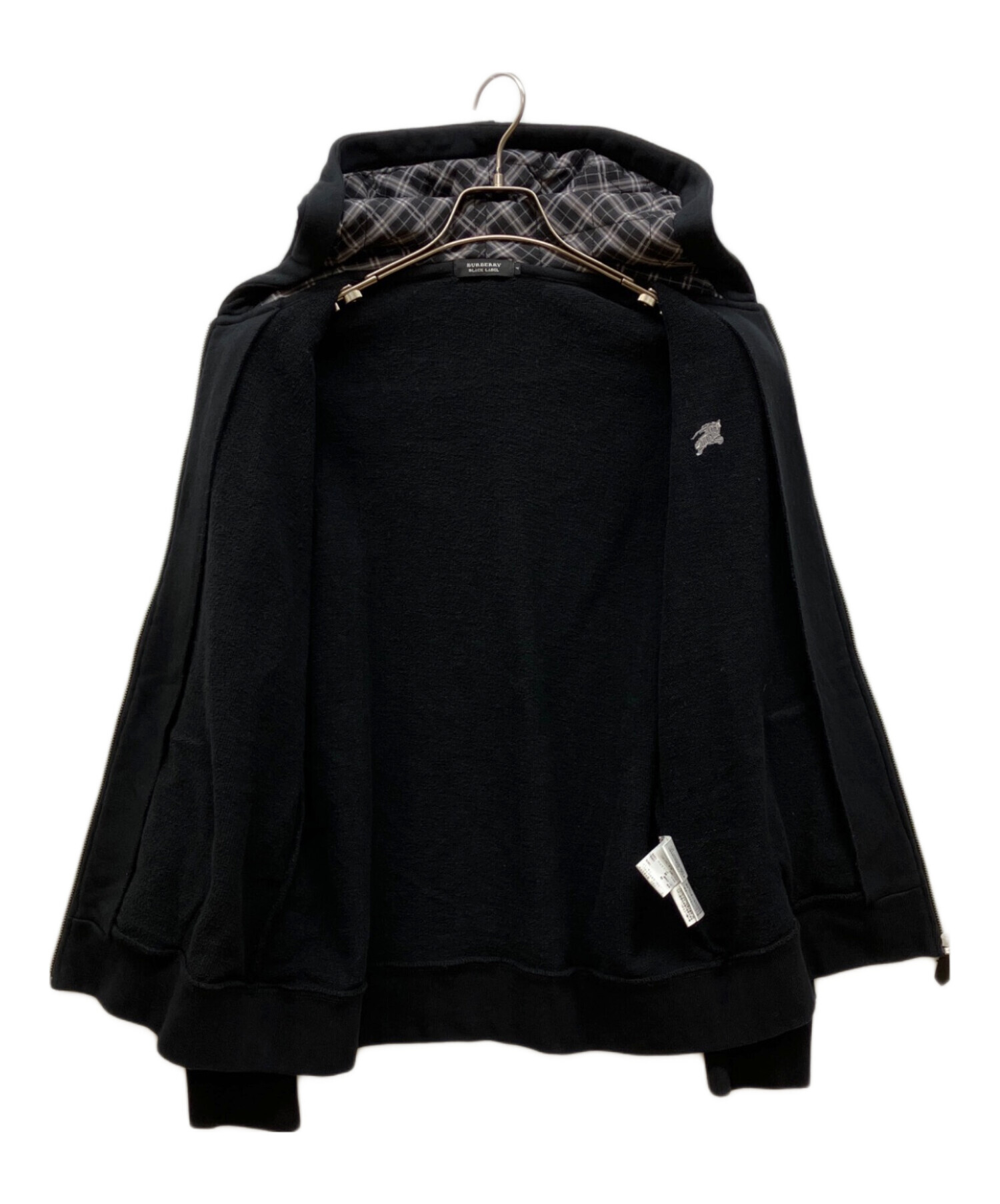 BURBERRY BLACK LABEL フード付きパーカー 表記サイズ３ BURBERRY BLACK LABEL フード付きパーカー - メルカリ