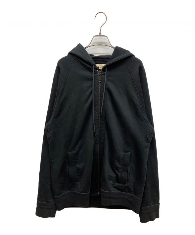 中古・古着通販】BURBERRY (バーバリー) ジップパーカー ブラック