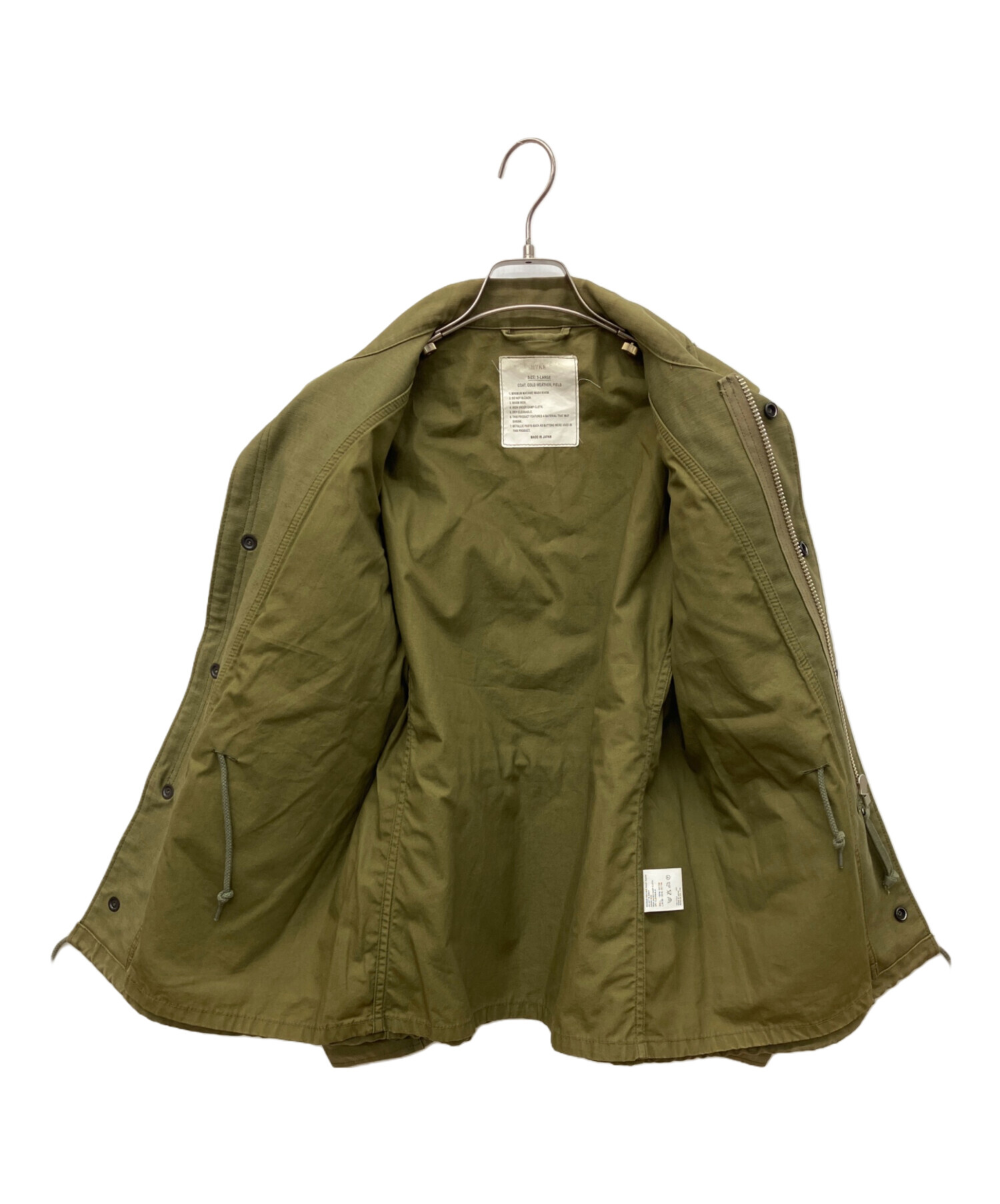 HYKE ハイク ミリタリージャケット 中古・古着通販】HYKE (ハイク) ミリタリージャケット グリーン サイズ