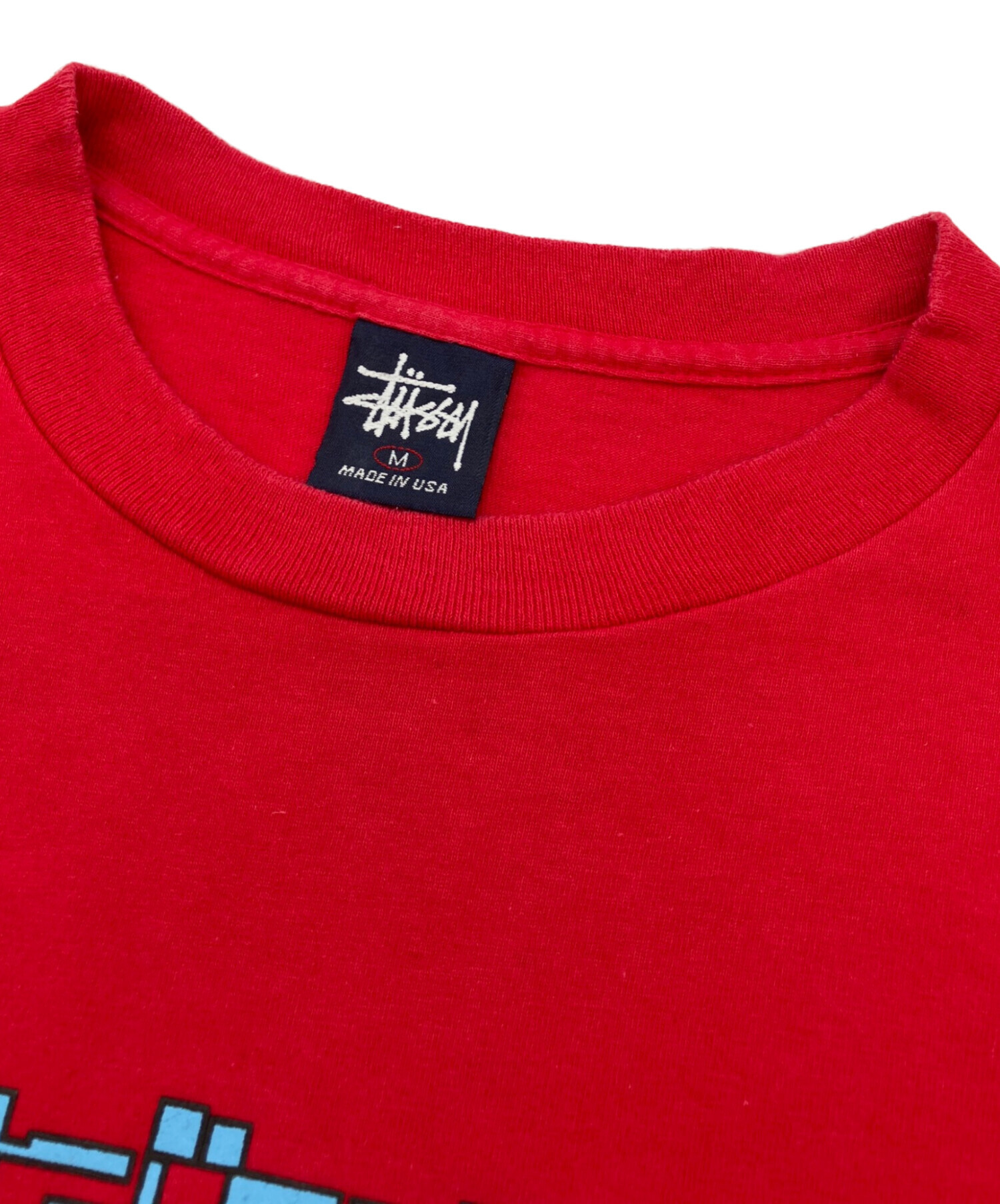 中古・古着通販】stussy (ステューシー) プリントTシャツ レッド 