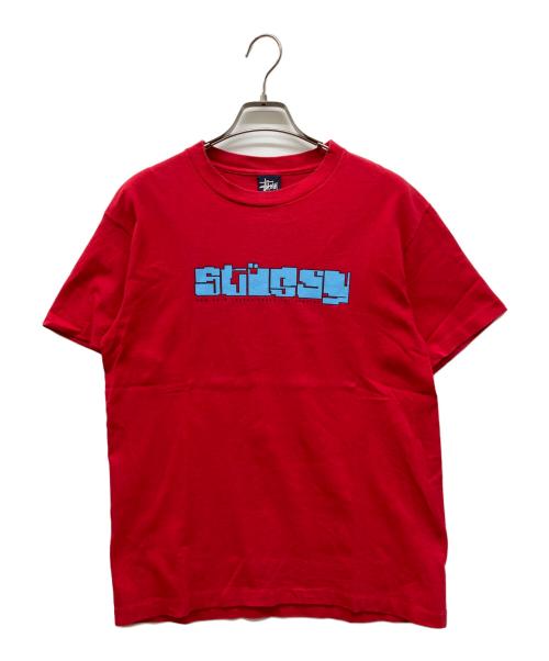 中古・古着通販】stussy (ステューシー) プリントTシャツ レッド