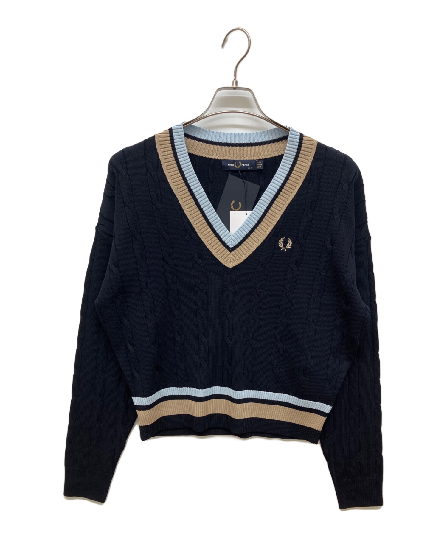 長袖ポロシャツ PERRY（フレッドペリー） FRED Sサイズ 長袖 ネイビー PERRY 【新品タグ付き】FRED メンズ Perry Fred The トップス