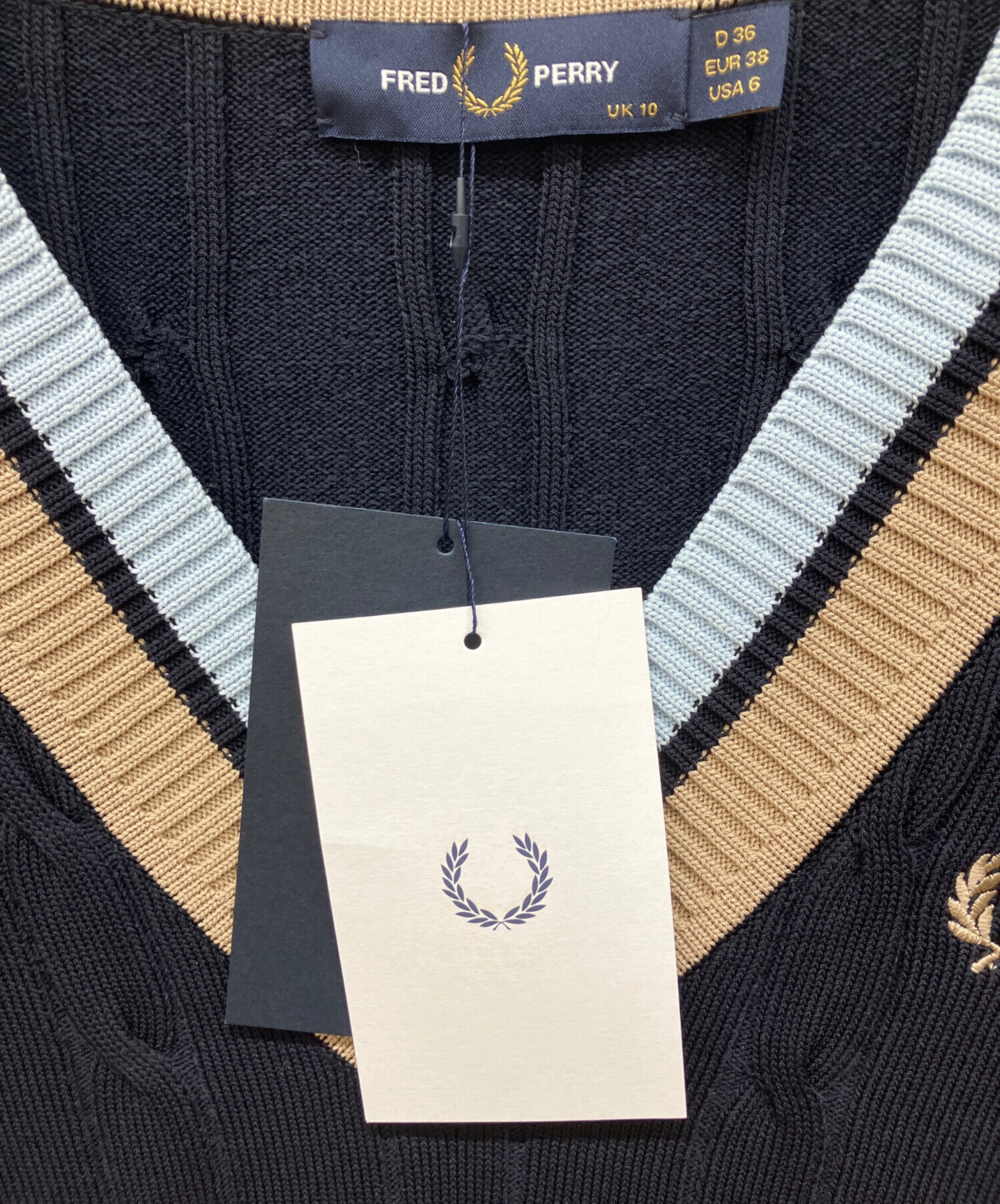 中古・古着通販】FRED PERRY (フレッドペリー) BOLD TIPPED CABLE KNIT