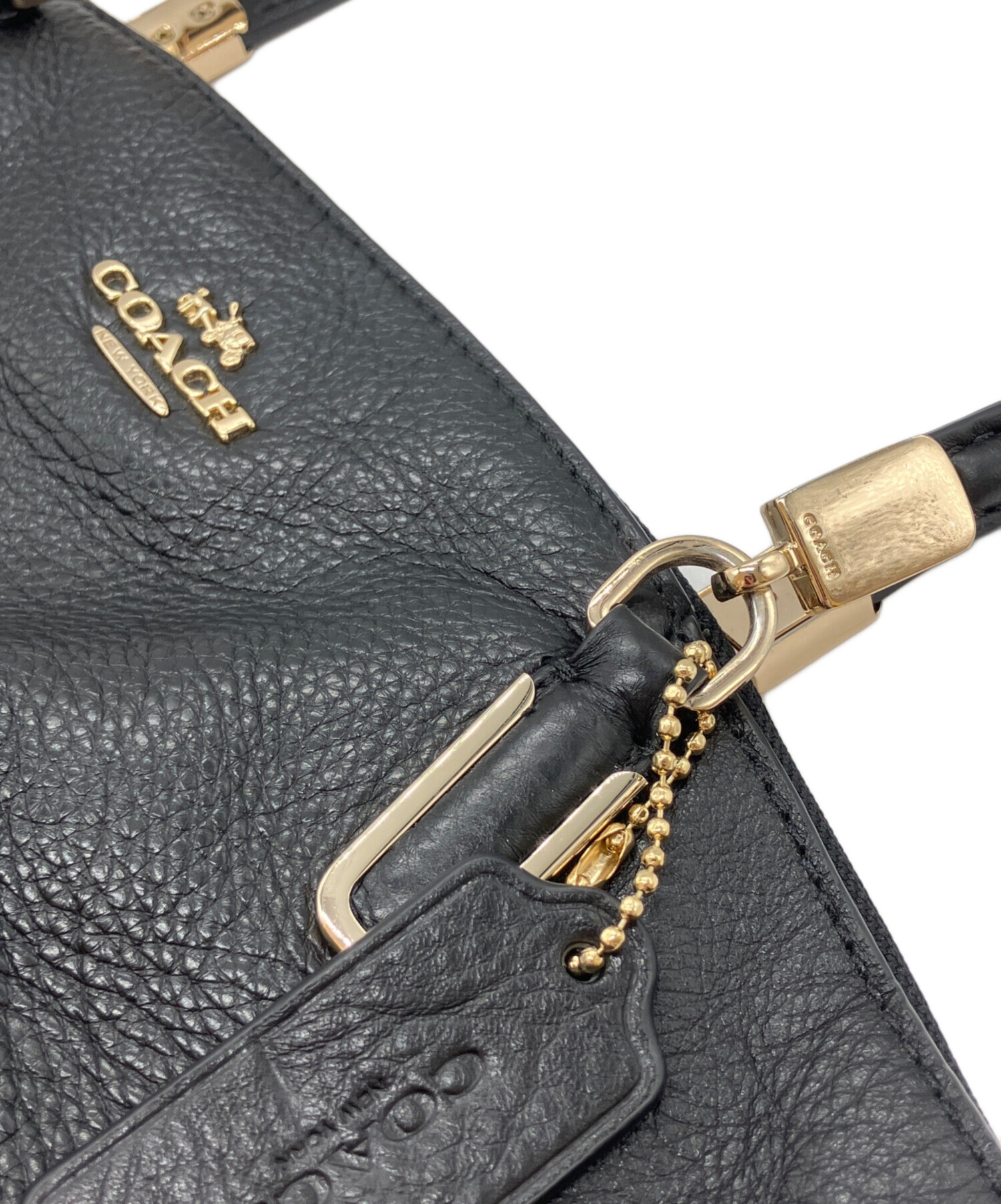 未使用に近い＊コーチ プレーリー サッチェル ハンドバッグ 2way ブラック 中古・古着通販】COACH (コーチ) スモール ケルシー サッチェル