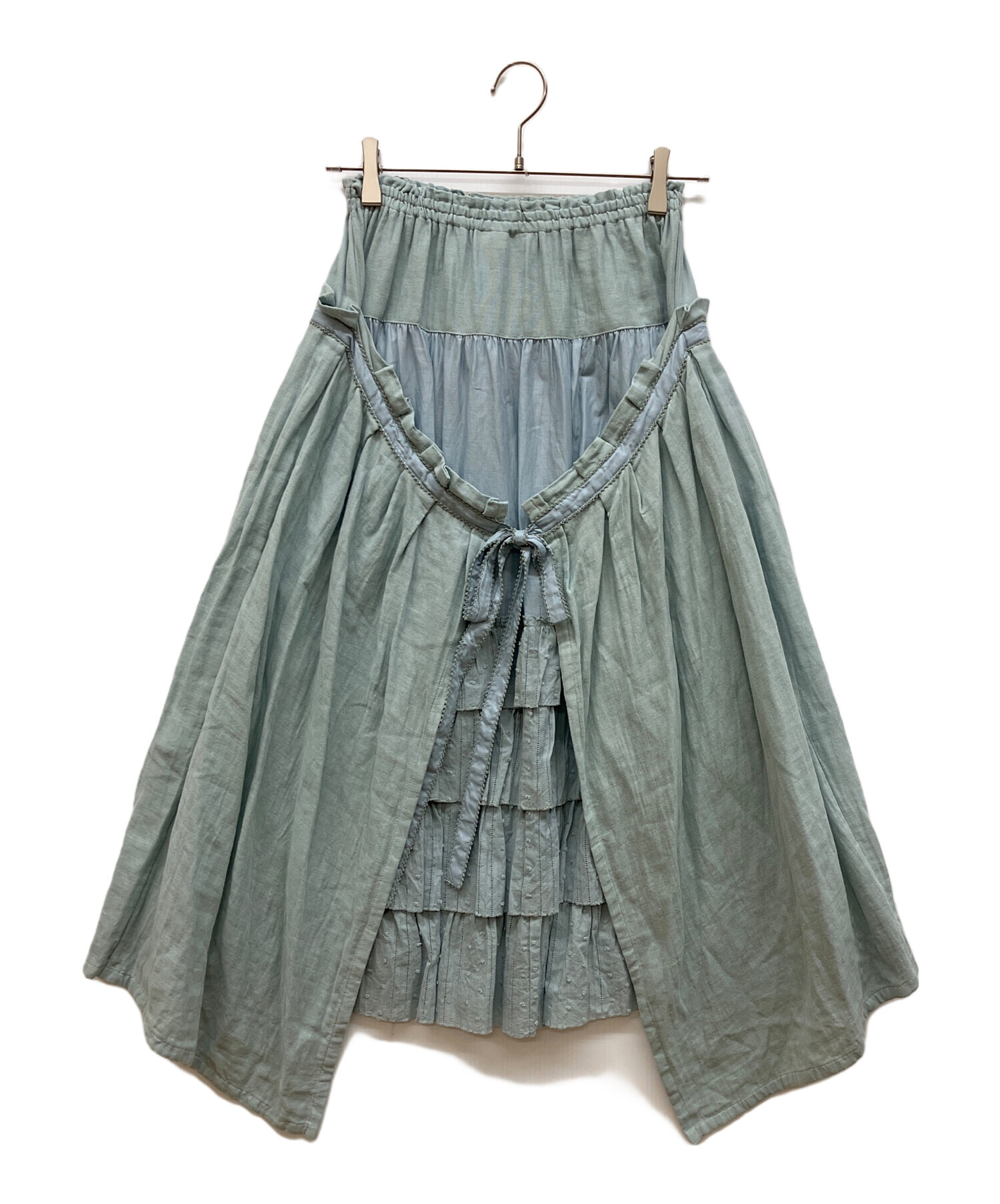 スカート PINK HOUSE 中古・古着通販】PINK HOUSE (ピンクハウス) ダブルガーゼカットドビー