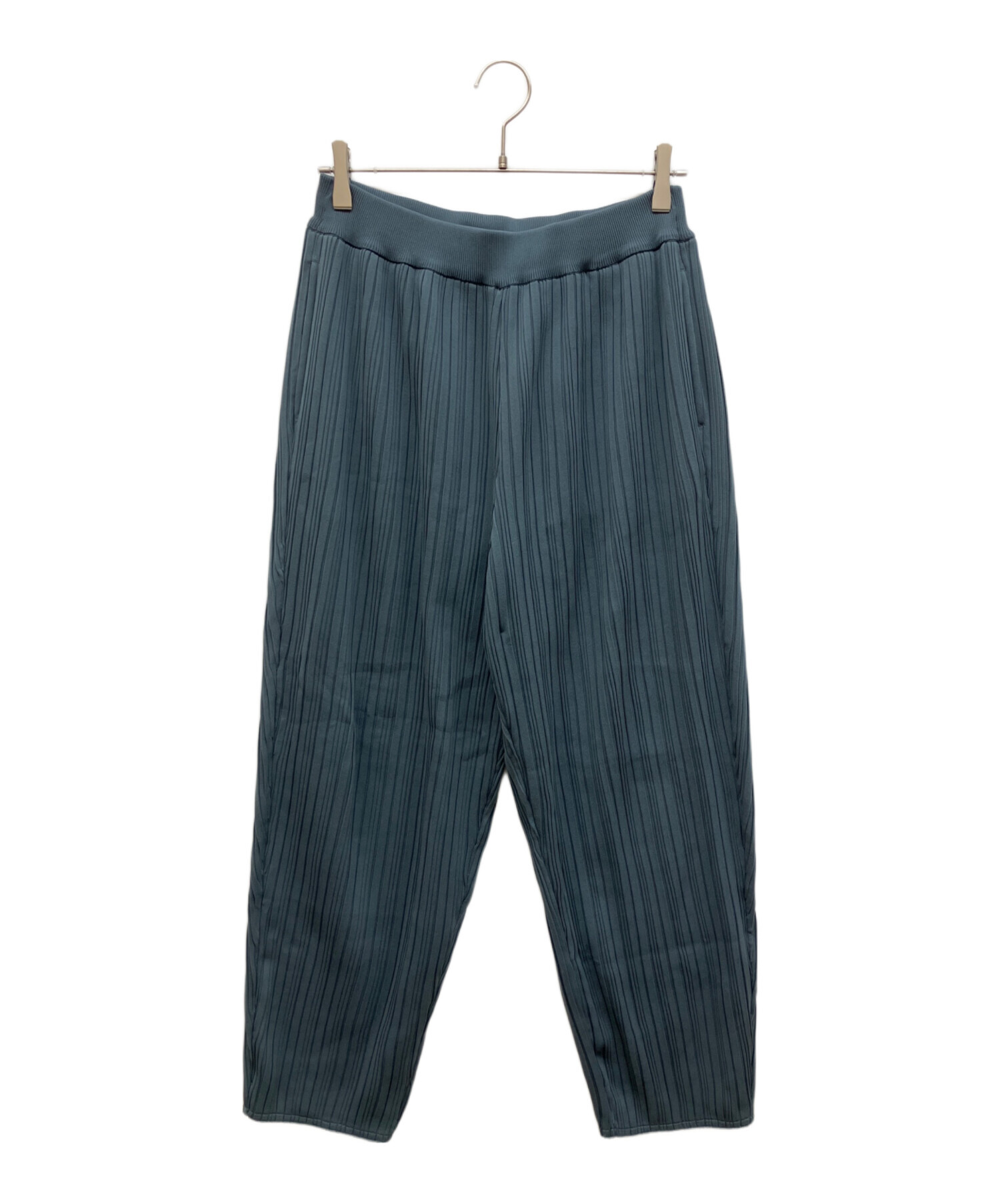 中古・古着通販】YOKE (ヨーク) PLEATED KNIT LOUNGE PANTS ブルー
