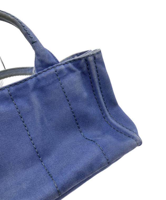 中古・古着通販】PRADA (プラダ) デニムカナパトートバッグ インディゴ