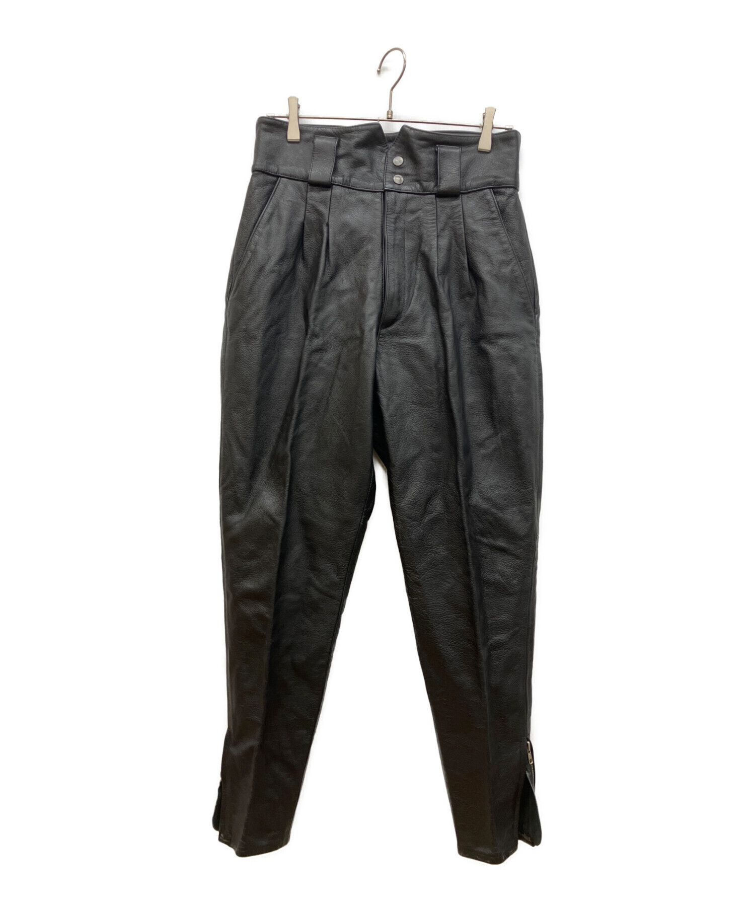 PLICANA XL 70 レザー ライディング パンツ プリカーナ 黒 中古・古着通販】PLICANA (プリカーナ) レザーパンツ ブラック サイズ