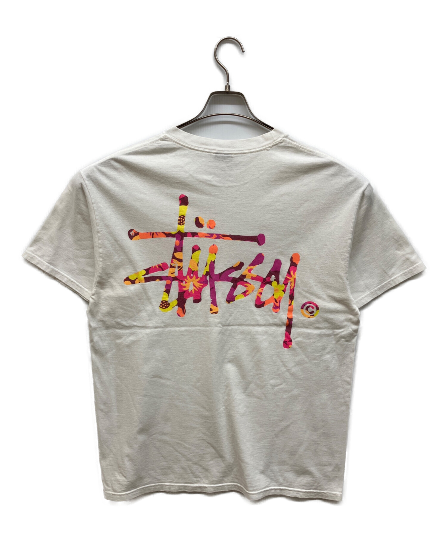 中古・古着通販】stussy (ステューシー) ハイビスカスプリントTシャツ 