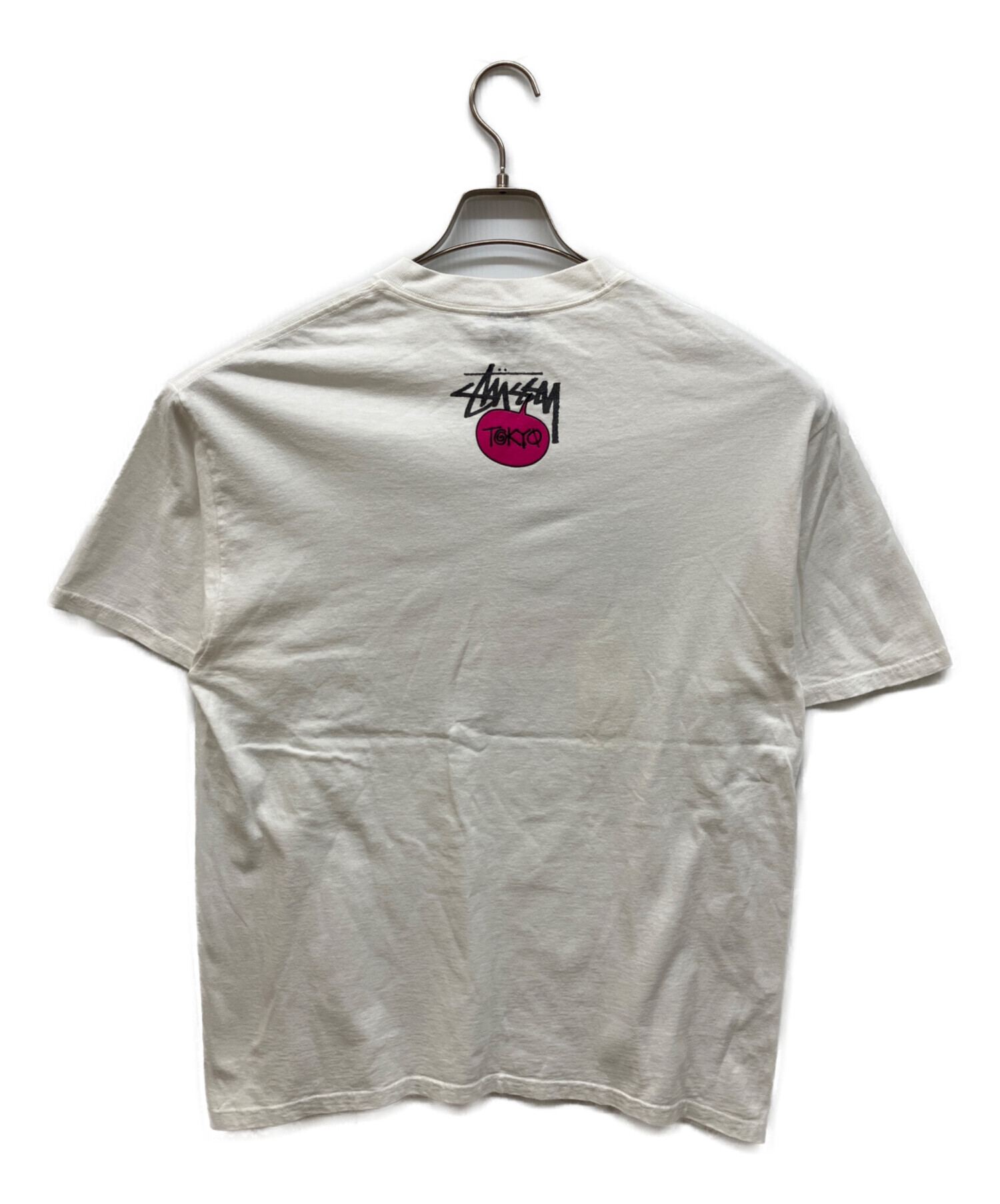 中古・古着通販】stussy (ステューシー) プリントTシャツ ホワイト