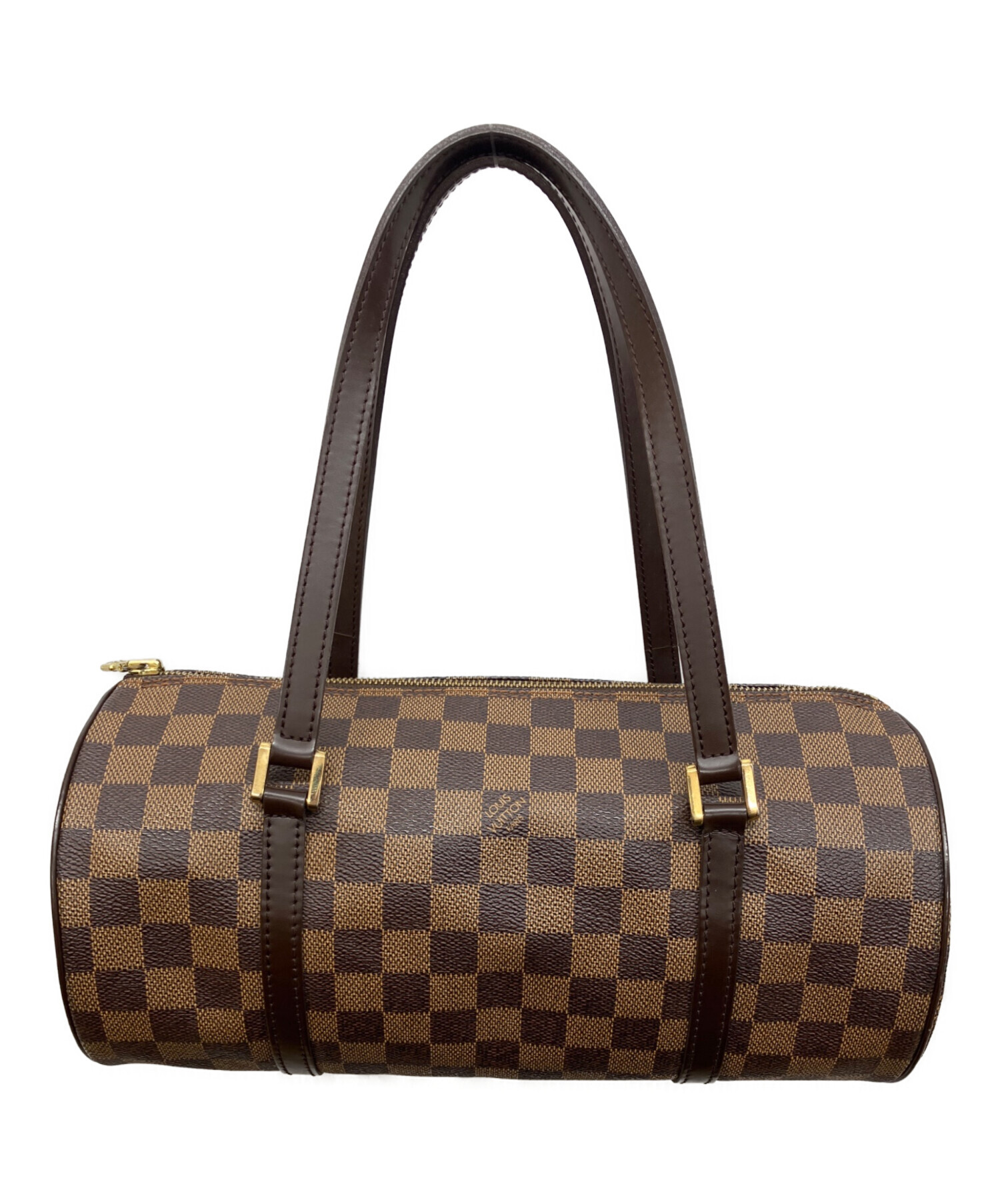 ルイヴィトン パピヨン ハンドバッグ ダミエ ショルダーバッグ LV 円筒型 中古・古着通販】LOUIS VUITTON (ルイ ヴィトン) ダミエ パピヨン30