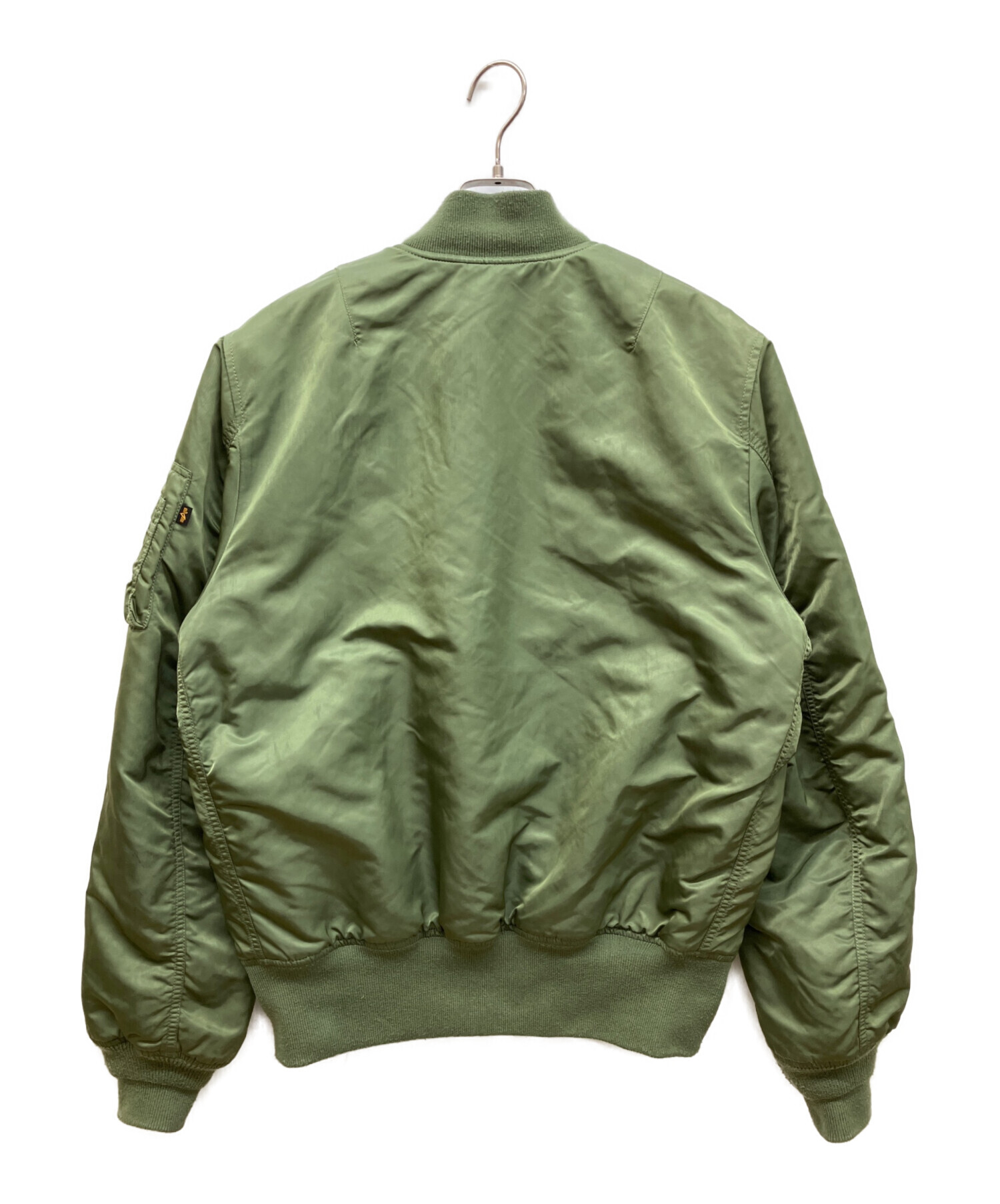ビッグサイズ 5L★ALPHA MA-1ジャケット グリーン 中古・古着通販】ALPHA (アルファ) MA-1ジャケット グリーン サイズ:XL