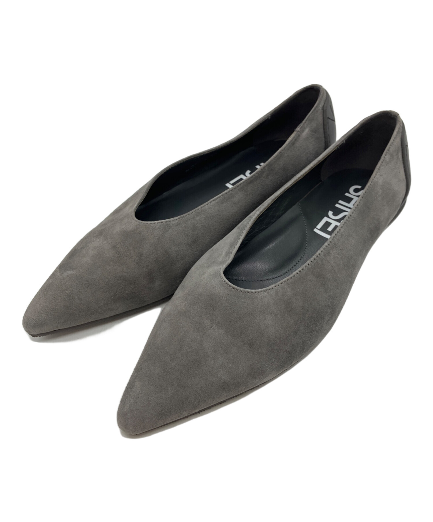 美品✨SHISEI POINTED U PUMPS パンプス トープ 37 中古・古着通販】SHISEI (シセイ) MM POINTED SUEDE PUMPS グレー