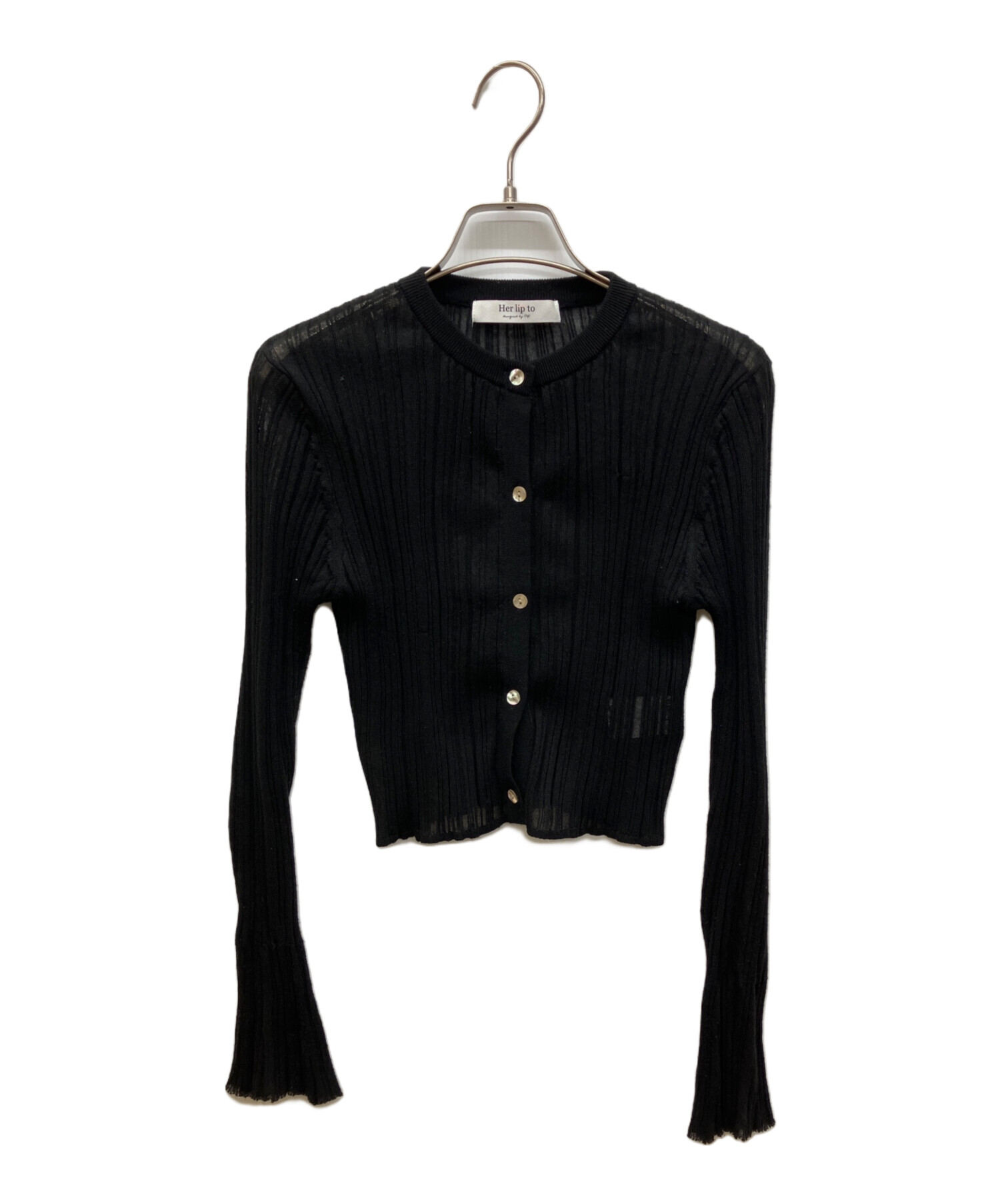 クリーニング済【Her lip to】ハーリップトゥ 中古・古着通販】Her lip to (ハーリップトゥ) Random Ribbed Knit