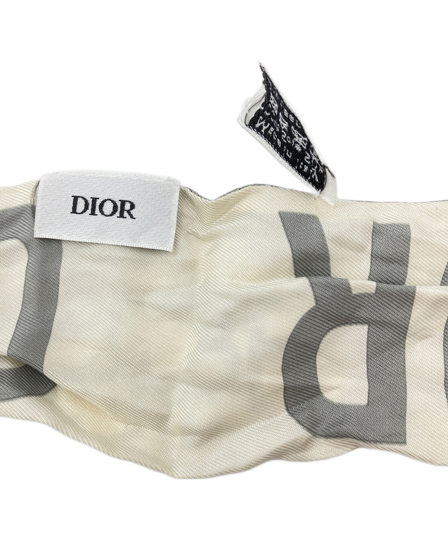中古・古着通販】DIOR (ディオール) ミッツァシルクスカーフ グレー