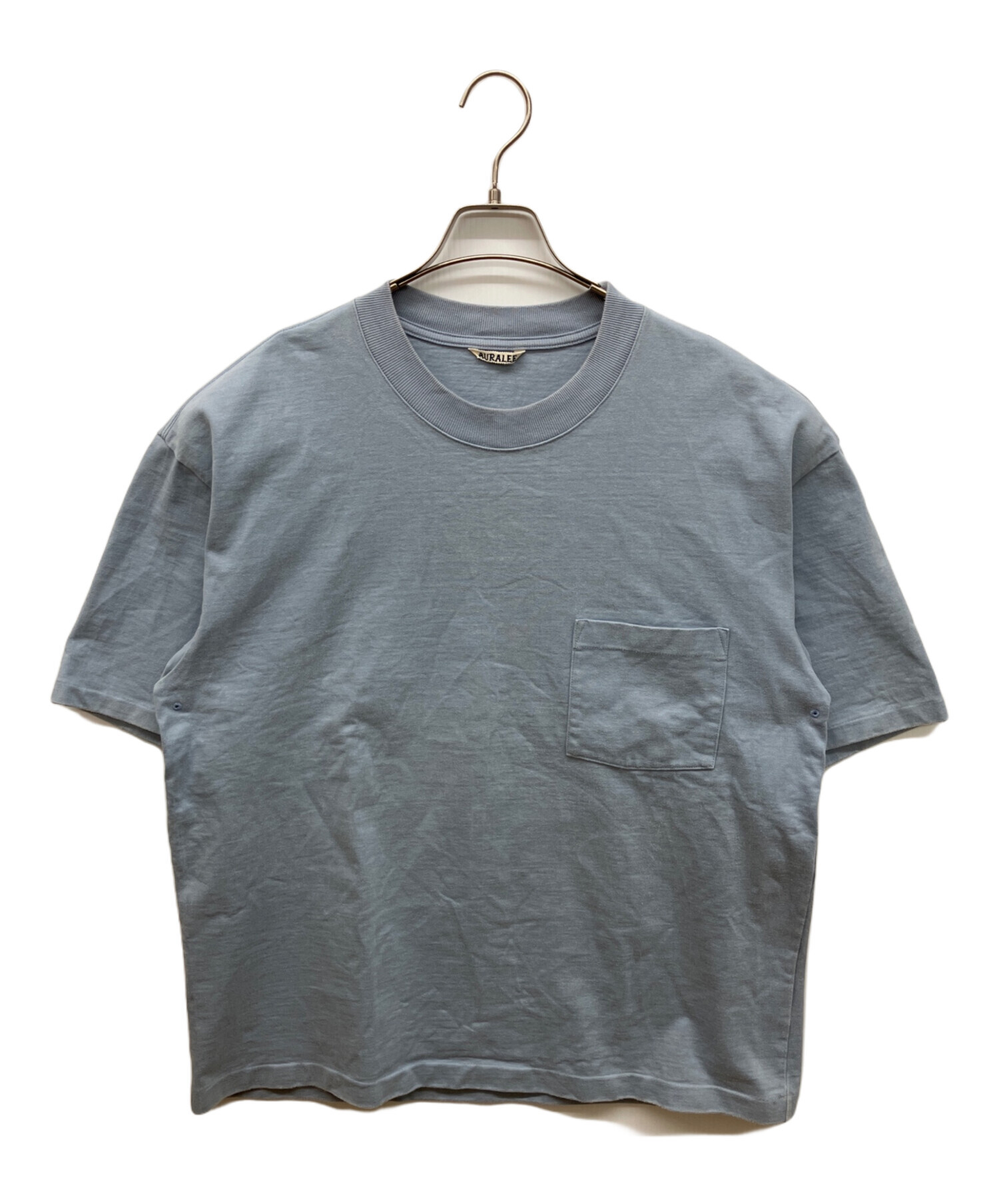 中古・古着通販】AURALEE (オーラリー) HEAVY WEIGHT TEE ブルー 