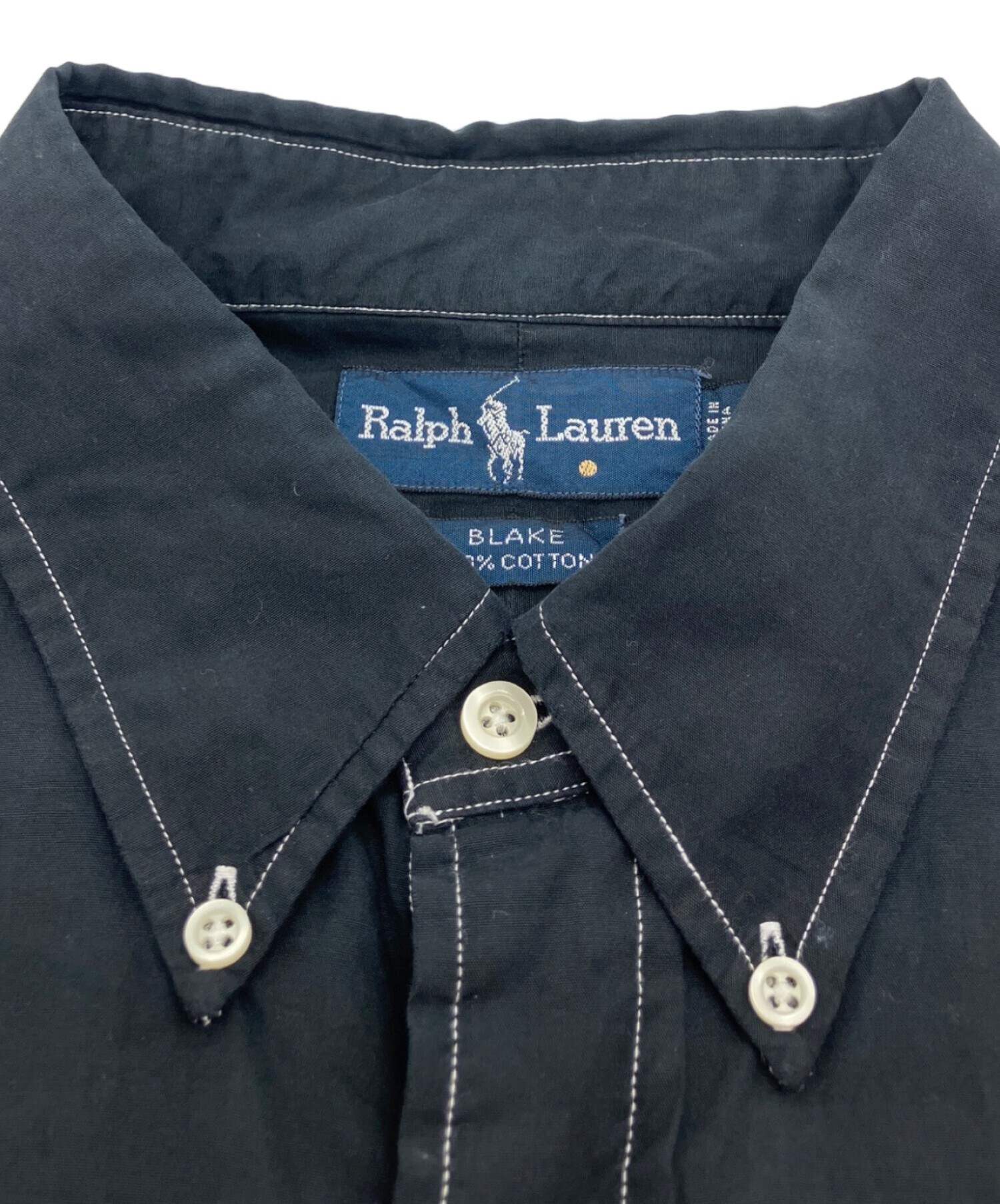中古・古着通販】RALPH LAUREN (ラルフローレン) 半袖ボタンダウン