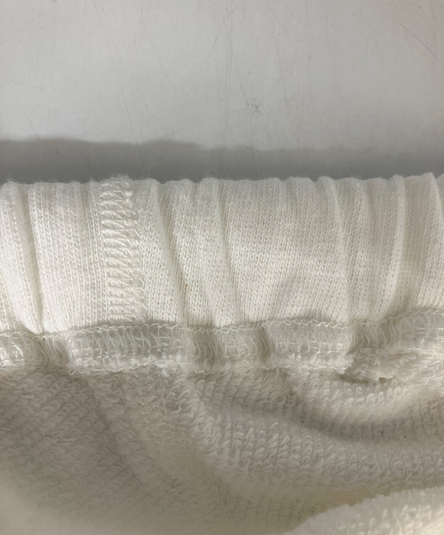 中古・古着通販】COMOLI (コモリ) 製品染 裏毛 パンツ ホワイト サイズ