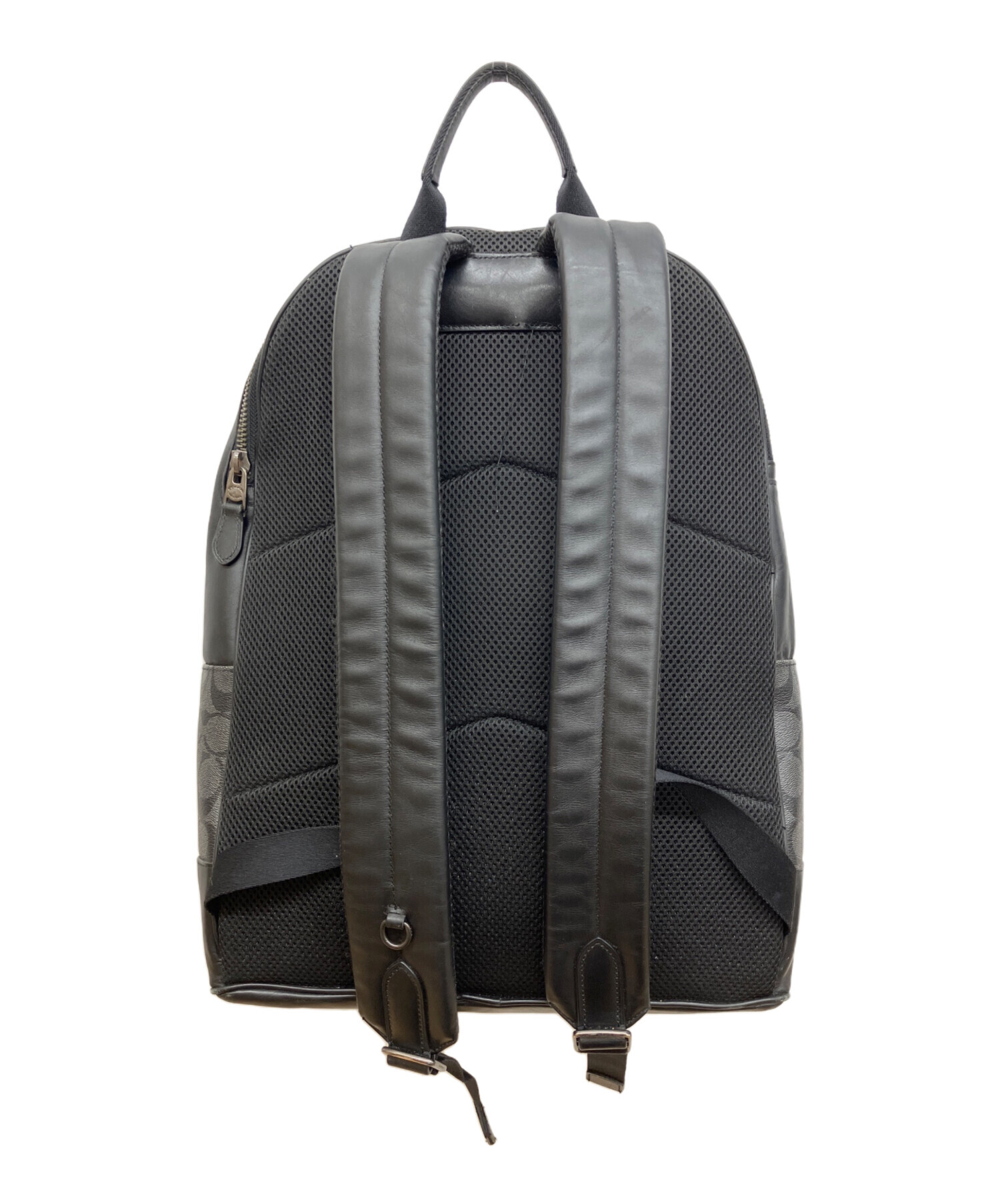 中古・古着通販】COACH (コーチ) シグネチャーリュック グレー