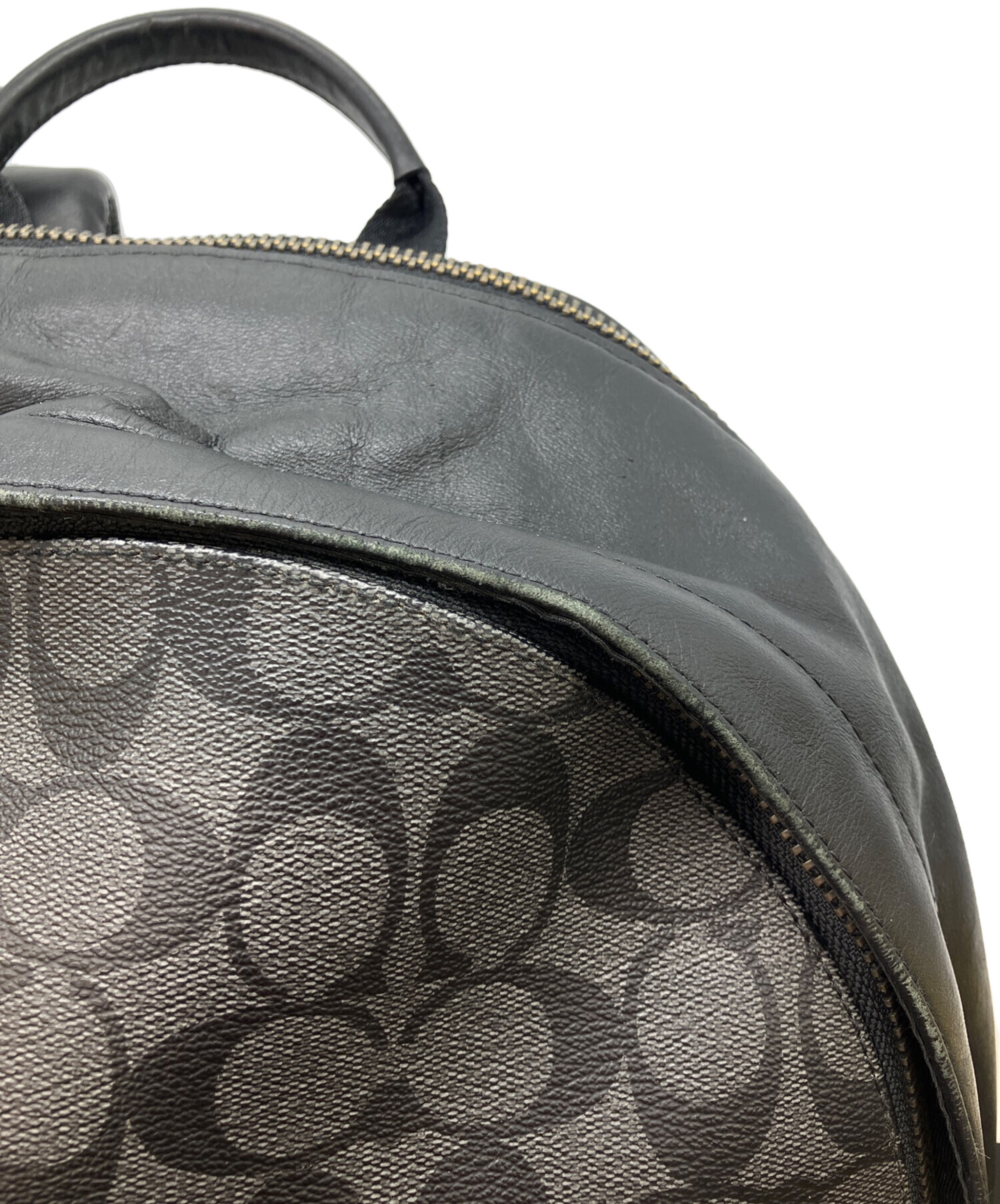 中古・古着通販】COACH (コーチ) シグネチャーリュック グレー