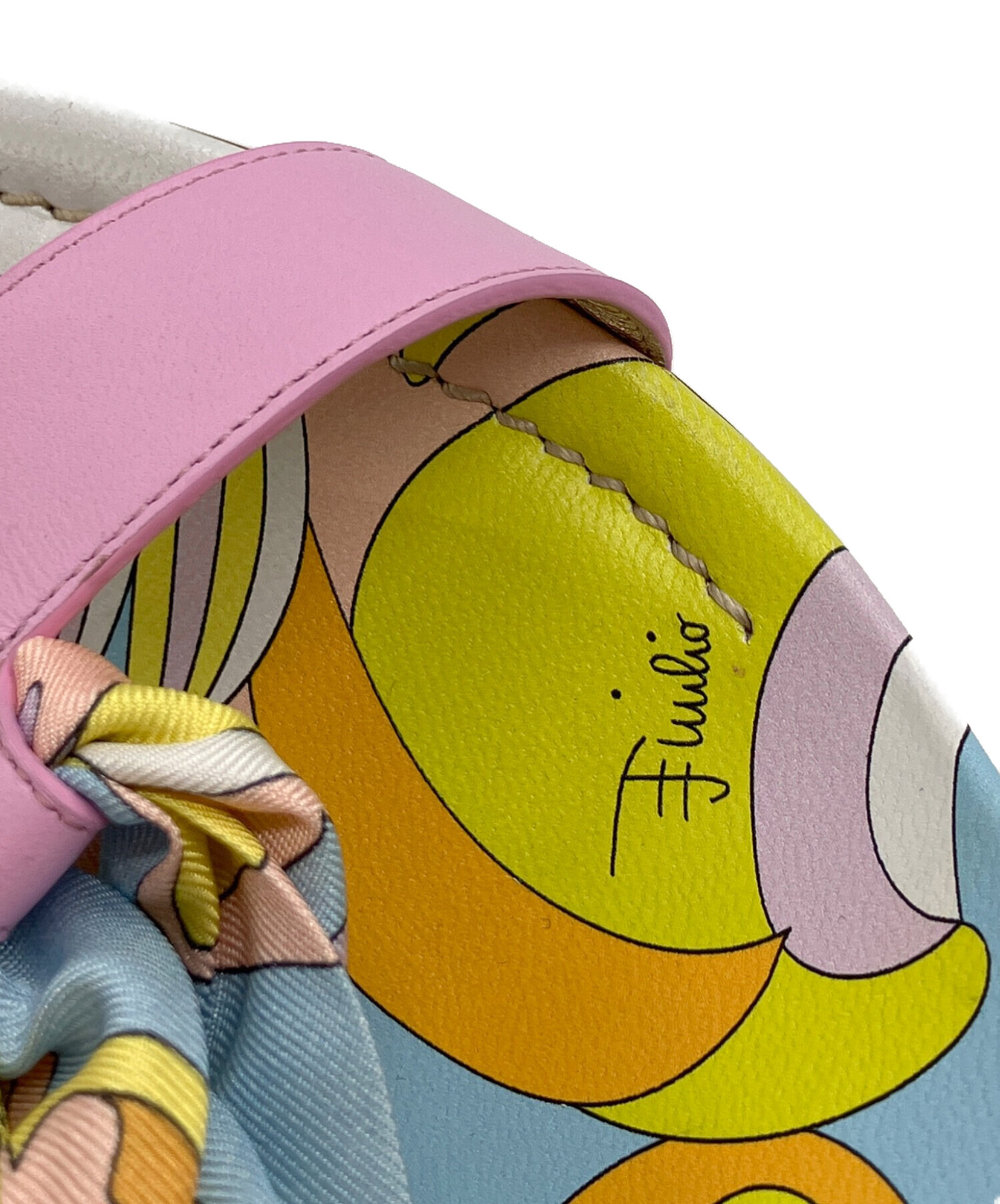 中古・古着通販】Emilio Pucci (エミリオ プッチ) スカーフ装飾ヒール