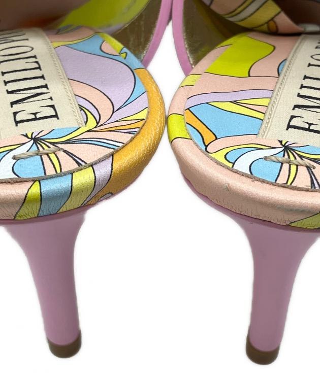中古・古着通販】Emilio Pucci (エミリオ プッチ) スカーフ装飾ヒール